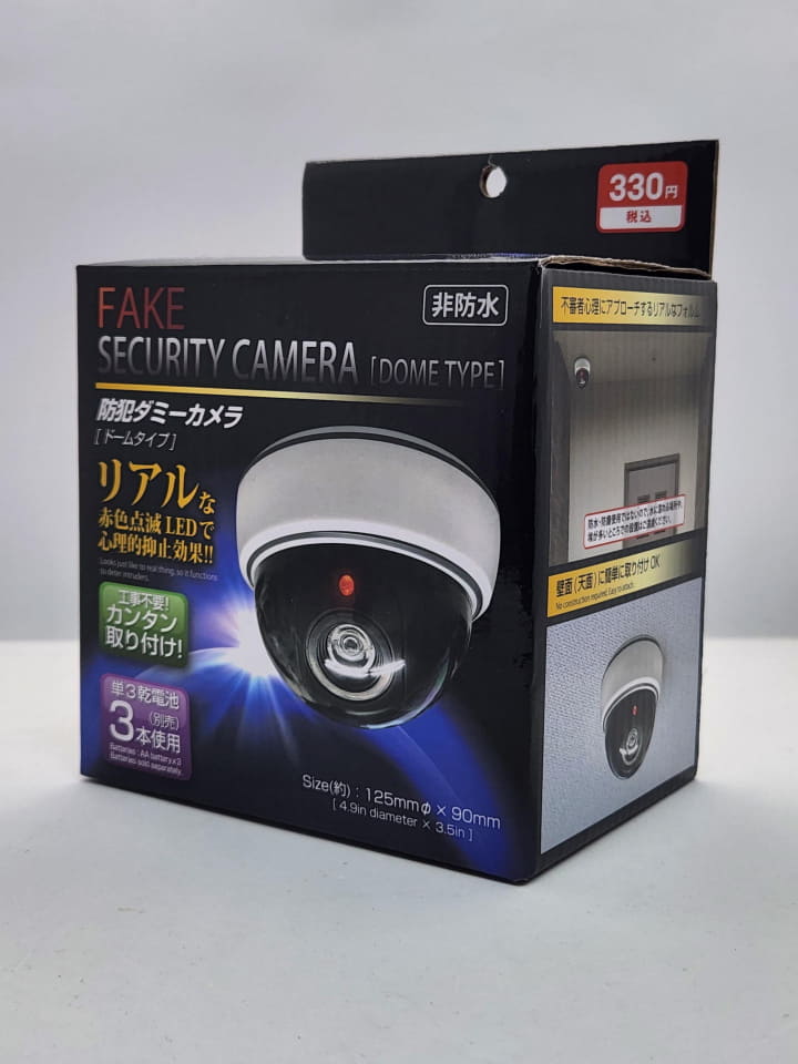 ダイソーで330円の「ドーム型 防犯ダミーカメラ」を手に入れた 