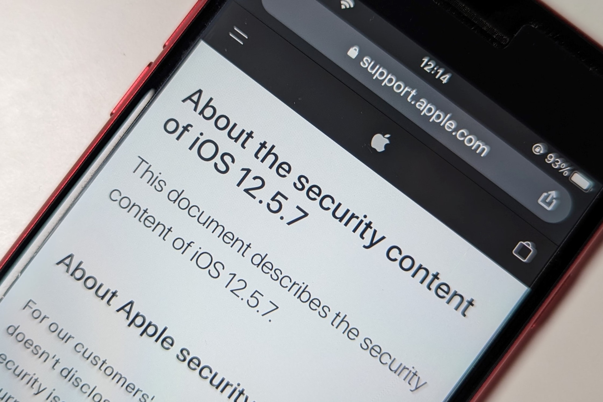 古いiPhone向けに「iOS 12.5.7」登場