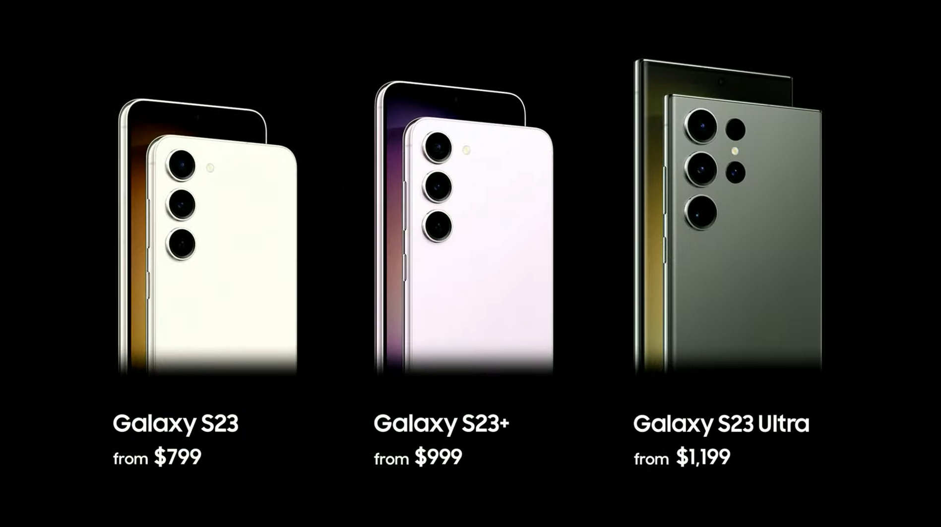 Galaxy S23シリーズの価格