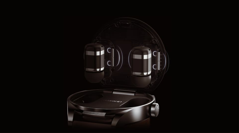 イヤホン一体型スマートウォッチ「HUAWEI WATCH Buds」のクラウド  