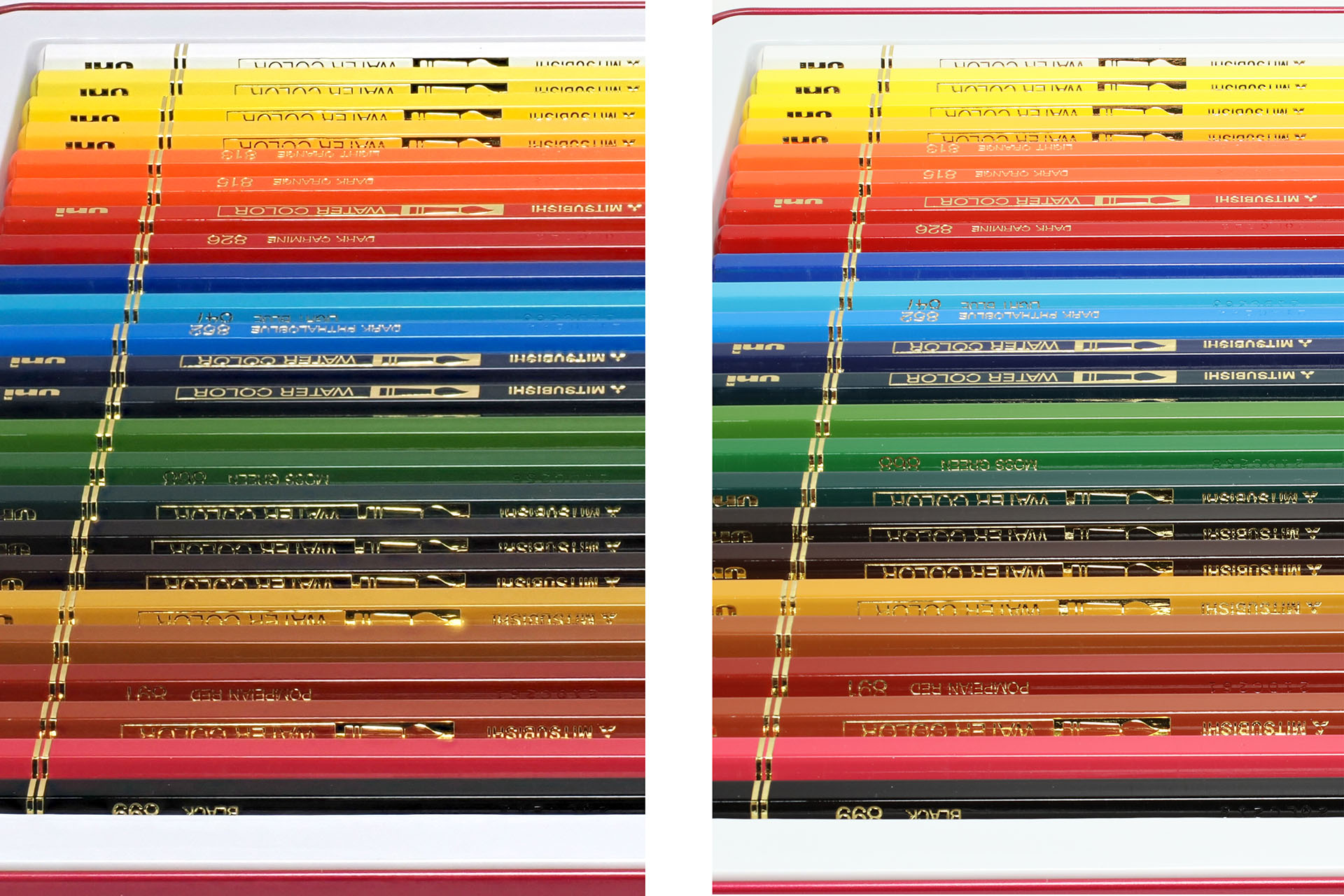 左がOM-1の深度合成で撮ったもので、右がキヤノン「EOS 5Ds R」と「TS-E50mm F2.8L マクロ」の組み合わせで撮ったもの。やや拡大したものを左右に並べてみたが……。