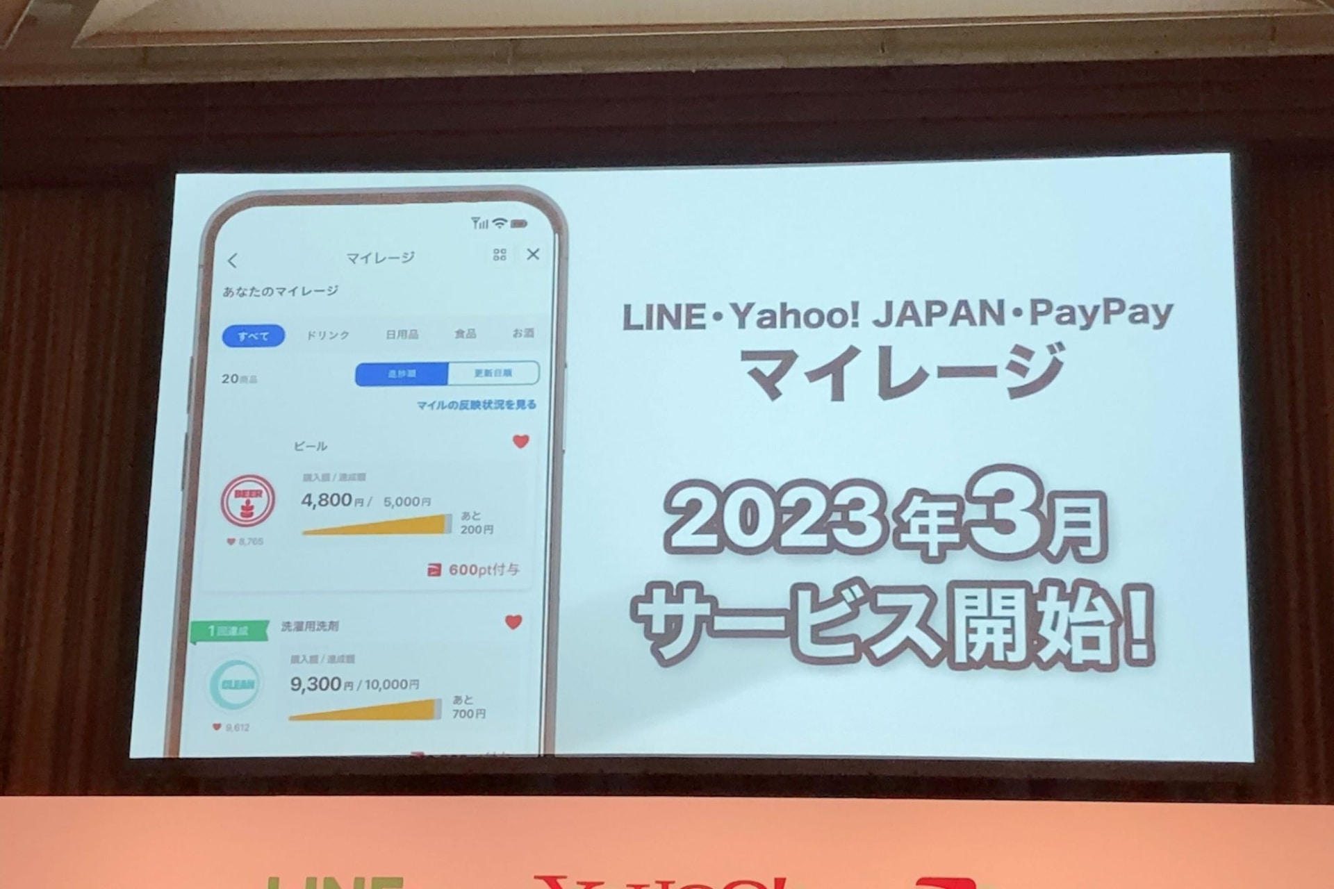 「LINE・Yahoo! JAPAN・PayPay マイレージ」発表時の資料（2022年12月）