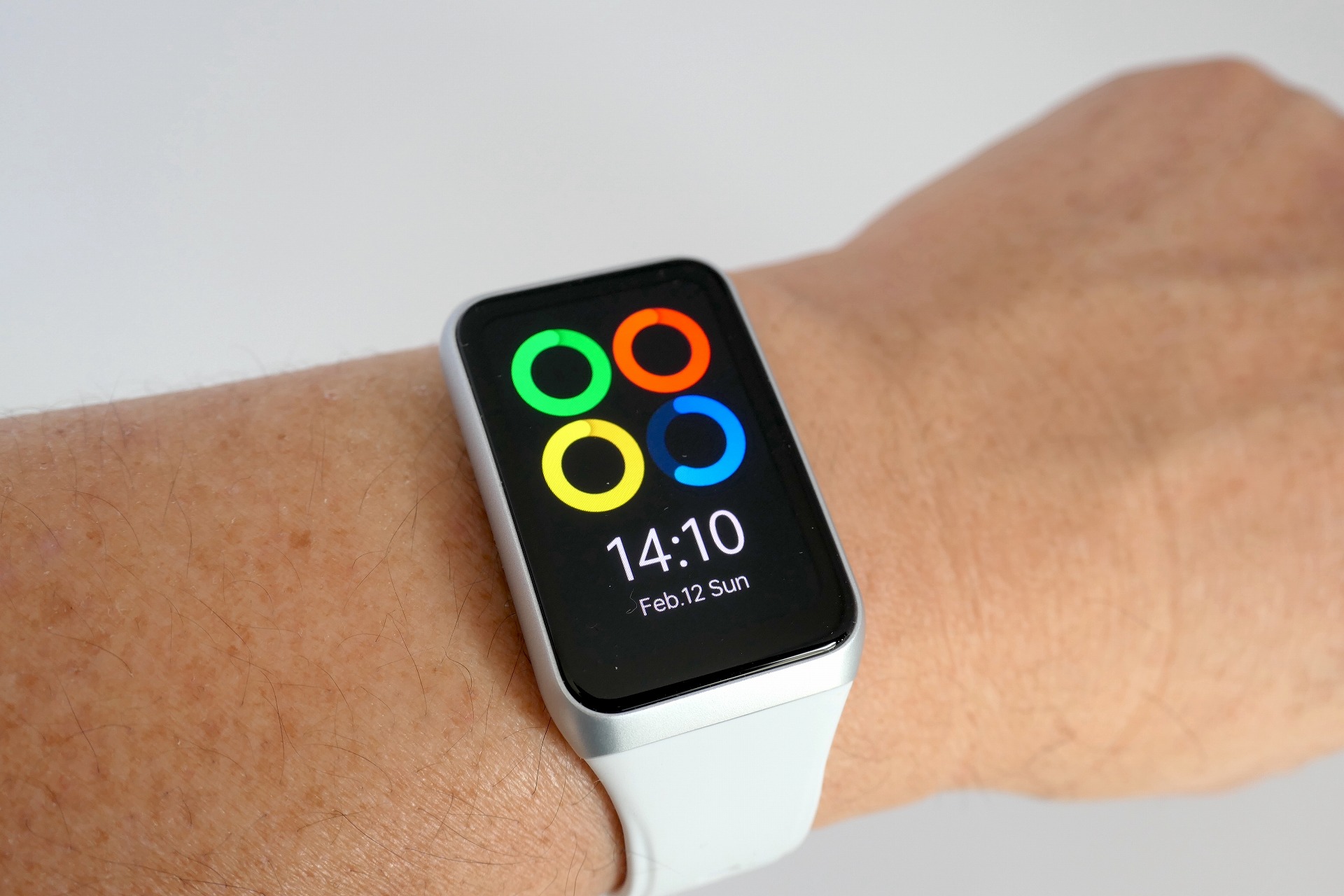 軽い装着感で、画面の見やすさも良好