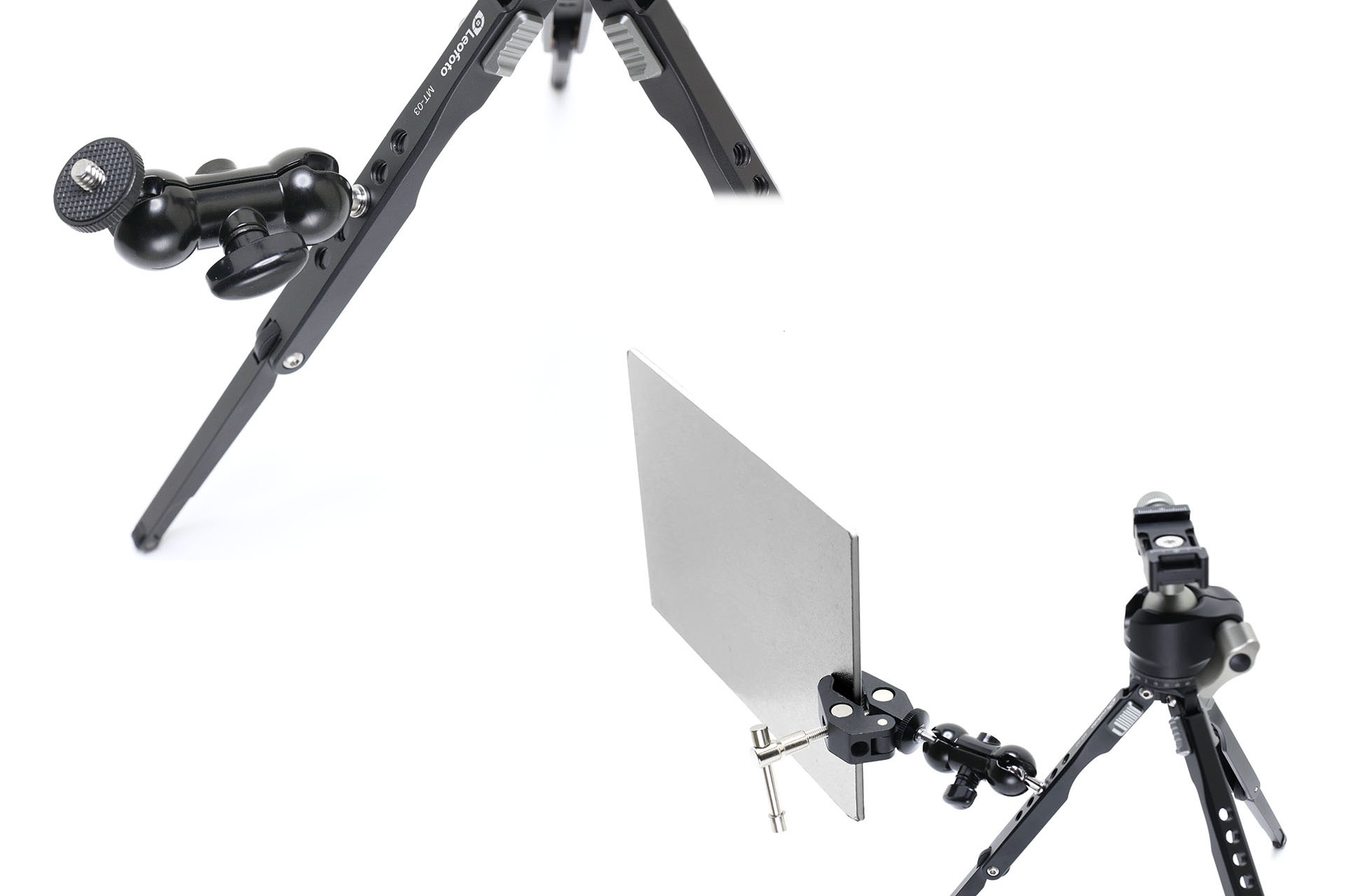 足には三脚ネジ穴があり、そのネジ穴にミニアームを装着してレフ板を持たせる、みたいな応用も可能だ。マイクやライトを付けて使う三脚型の“簡易カメラリグ”としても使える