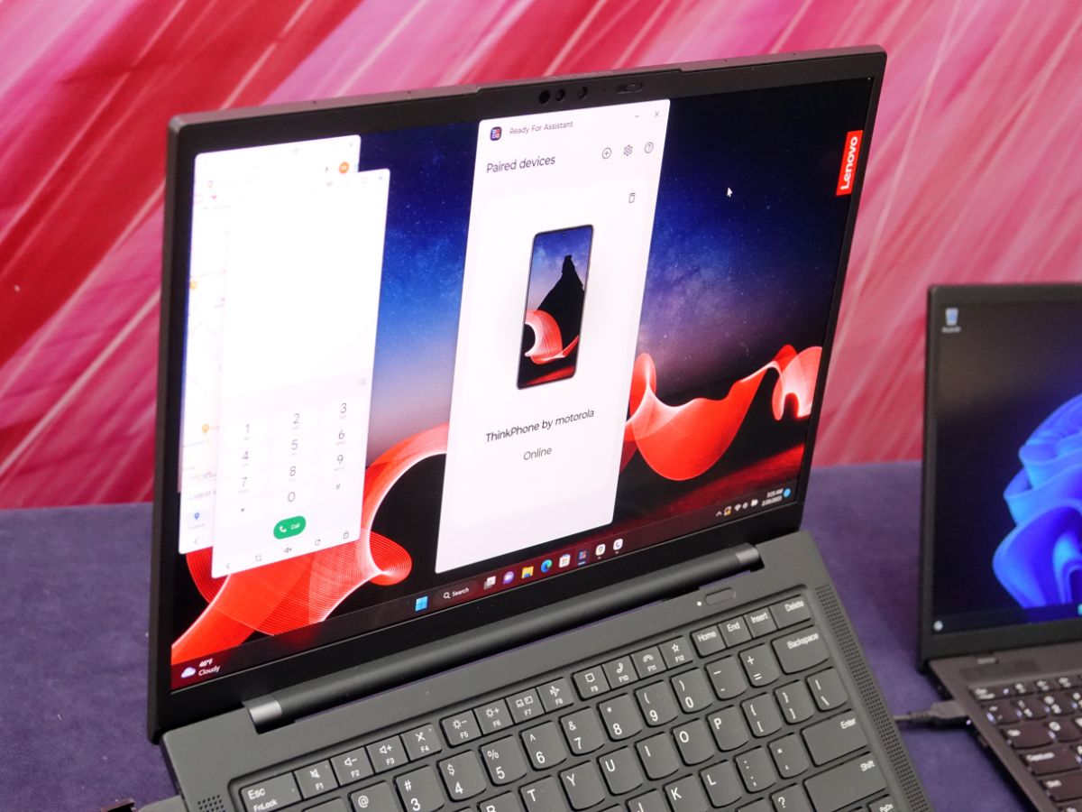PC連携機能が一般的なスマートフォンより充実しているのも、ThinkPhoneならではだ