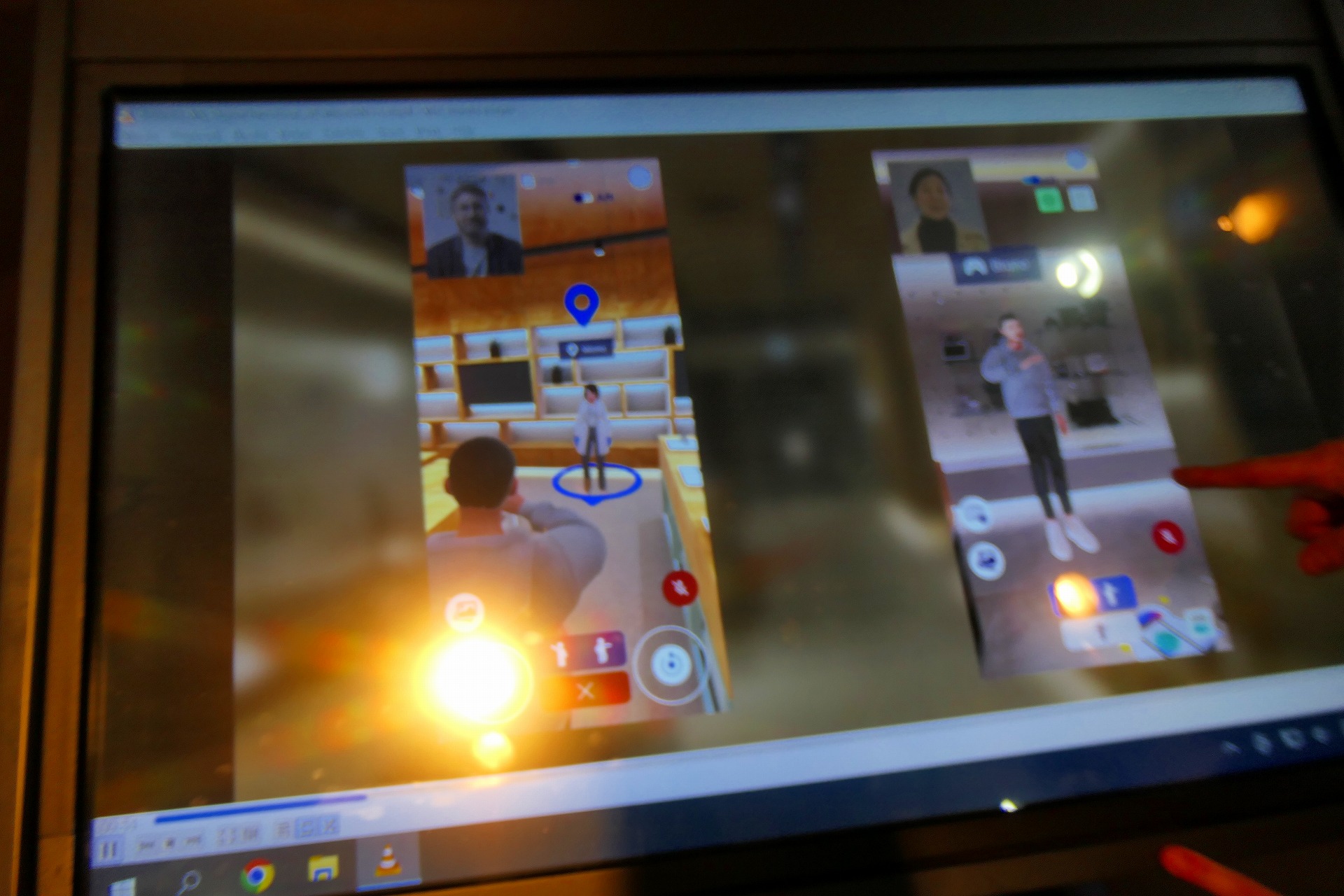 離れた場所にいる2人が、ひとりはメタバース、もうひとりは現実で、同じ店を訪れARで繋がる……という例が紹介されていた。ここでAPIを使っている