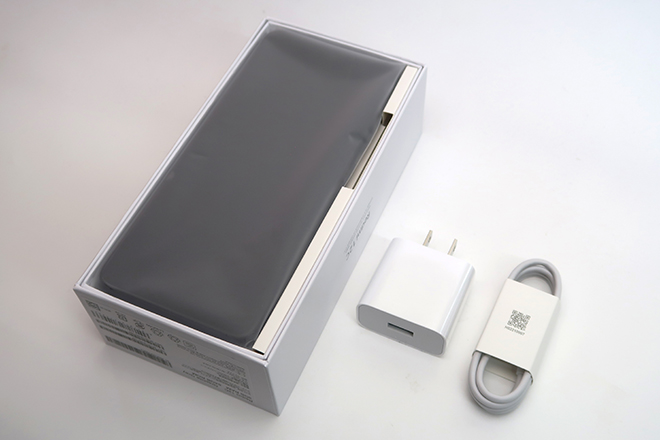 パッケージにはMicro USBケーブルのほか、最近は省かれることの多いACアダプターもちゃんと同梱されている