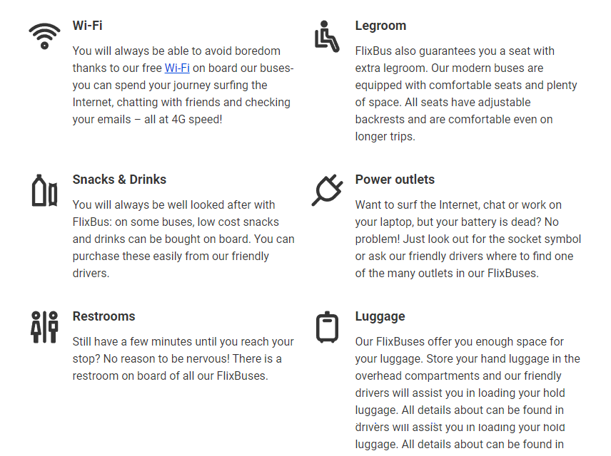 公式サイトにも一応Wi-Fiと電源は装備と案内はあるものの、使えないケースがほとんどだった