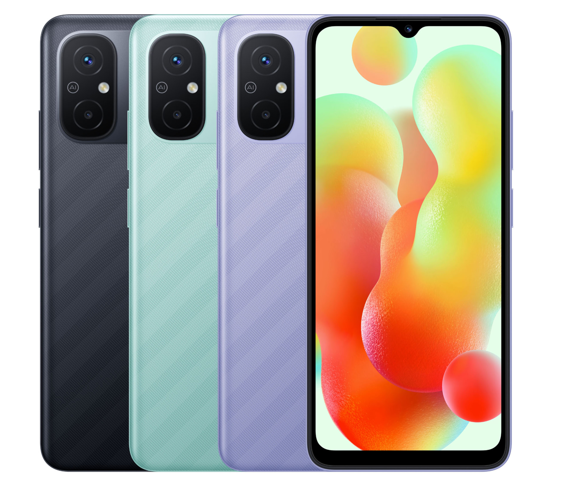 左からグラファイトグレー、ミントグリーン、ラベンダーパープル