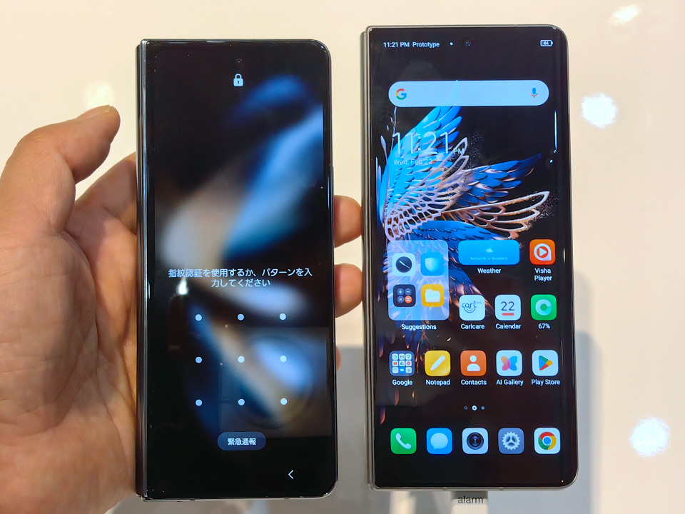 Galaxy Z Fold4」とHONOR、Tecnoの折りたたみスマホを比較して