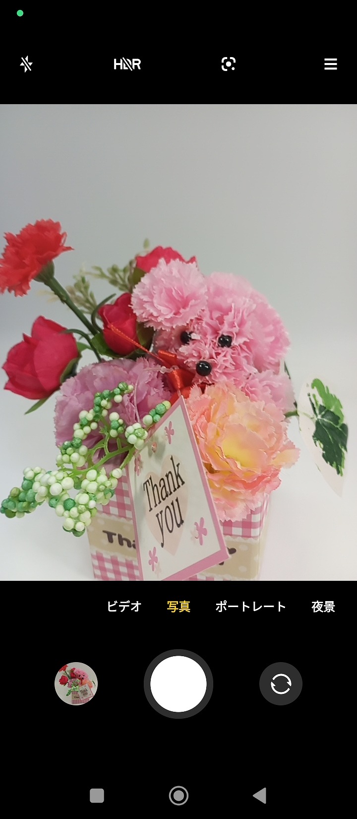 カメラアプリのUI