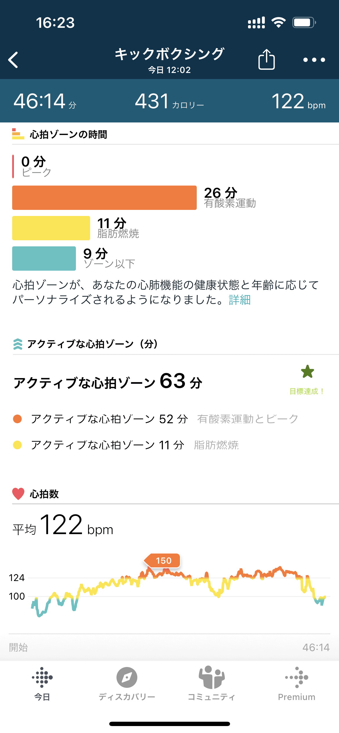 こちらが「Fitbit Inspire 2」の結果。細かな違いはあるものの、どちらの結果も大きくずれてはいないことが分かる