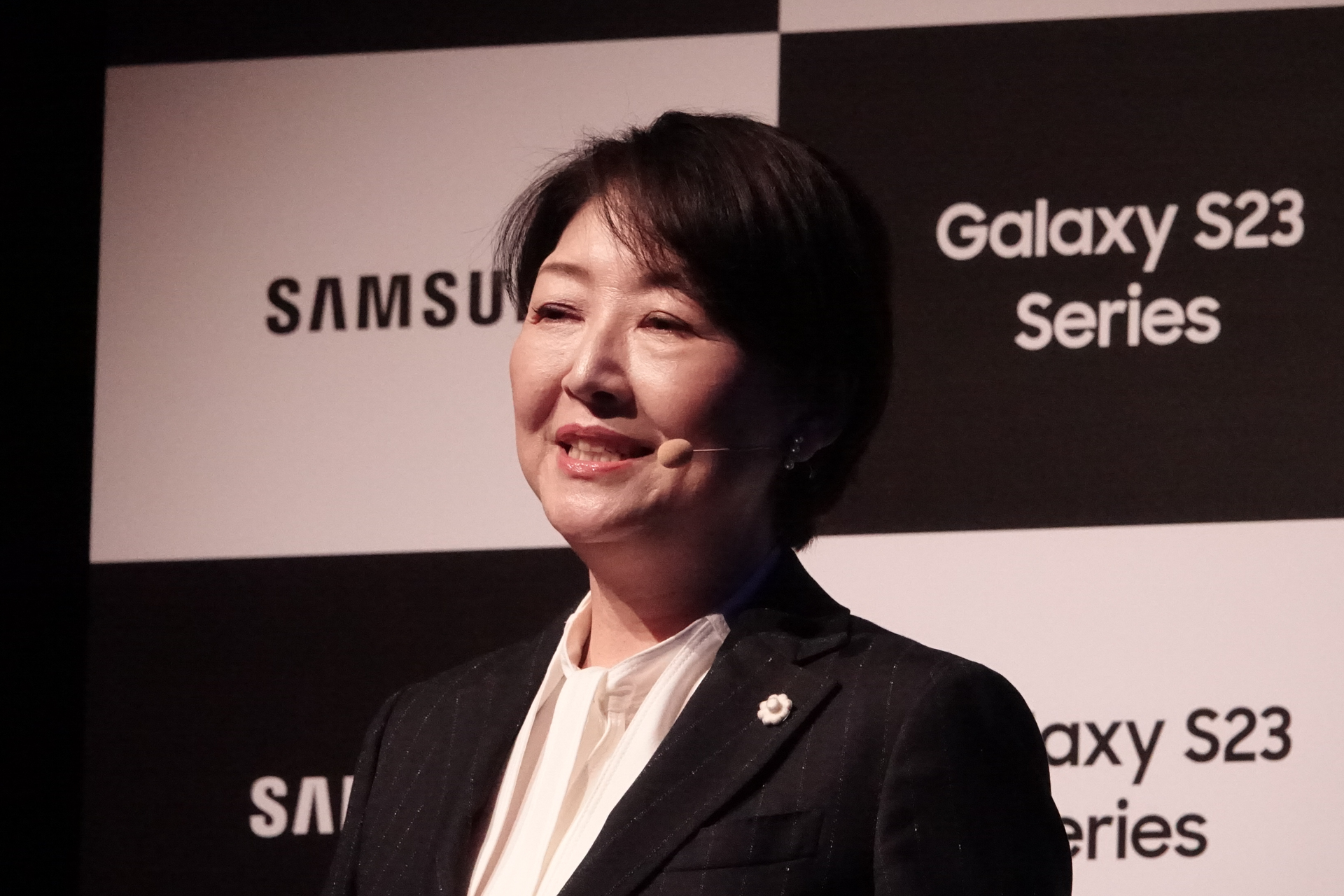 クアルコムジャパン 代表社長の須永順子氏も駆けつけた