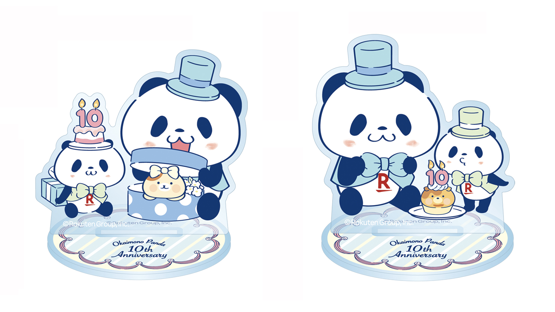 10th Anniversary　アクリルスタンド<br>（各1100円）