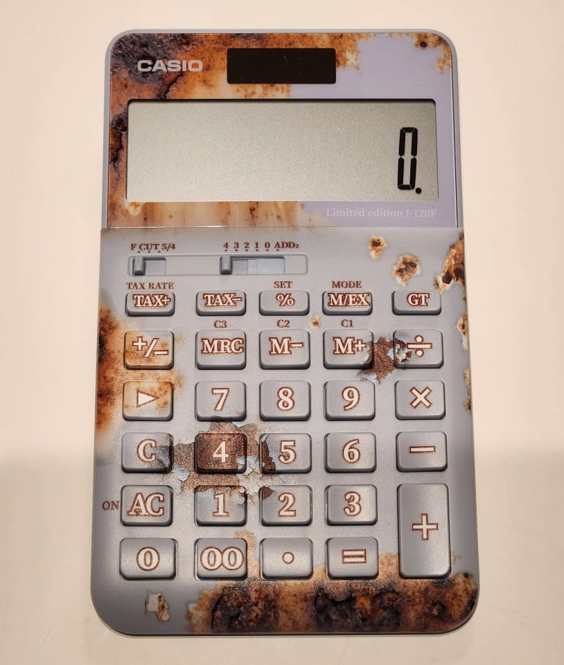 【専用】真鍮 24金コーティング 電卓 真鍮 24金コーティング 電卓