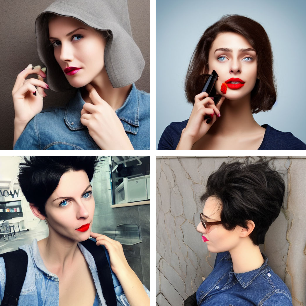 同じくDiffusionBeeによるChatGPT子ちゃん容姿可視化の例。