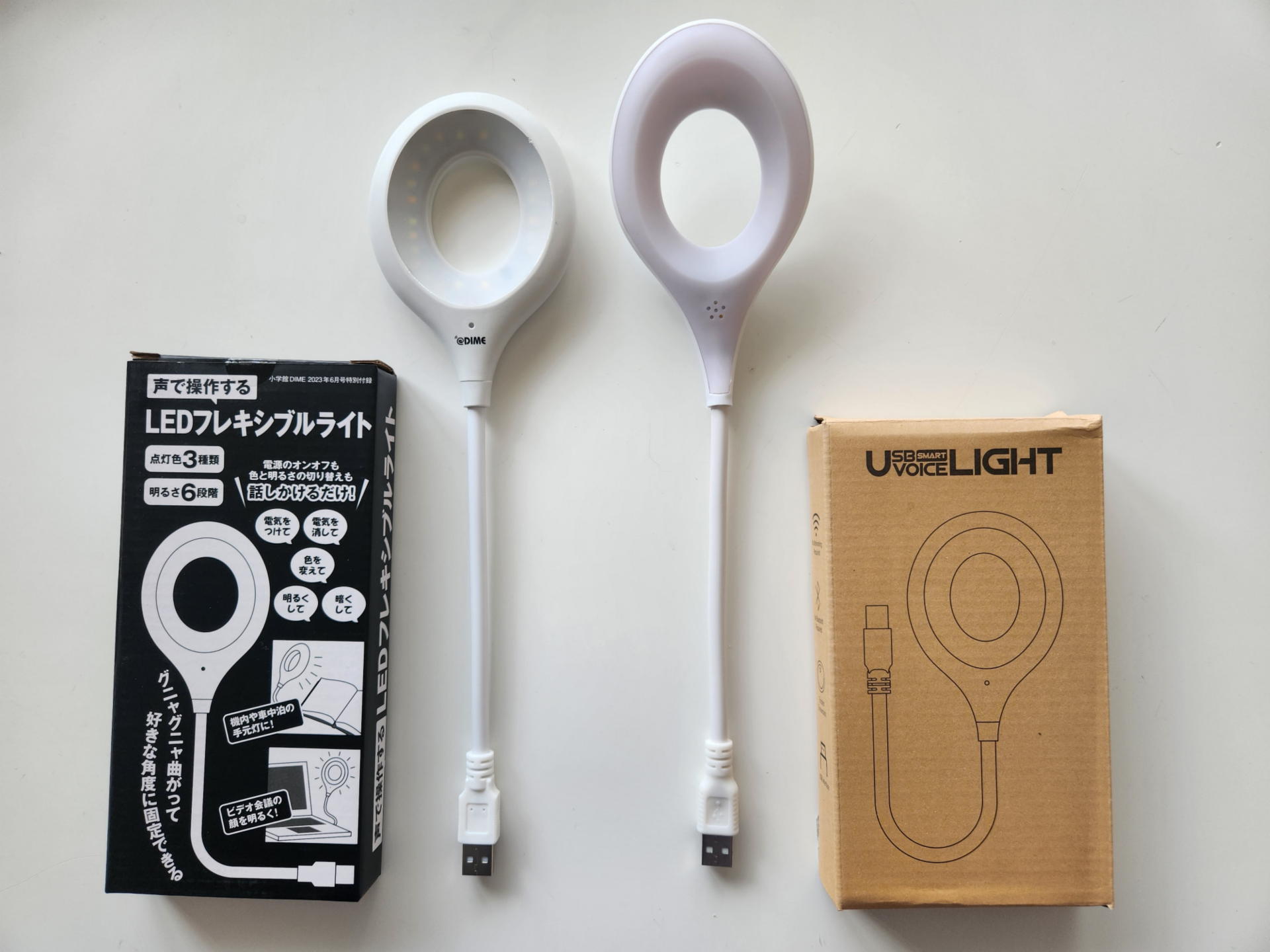 よく似た両社だがちょっとDIMEの方が短い。どうもAmazonで買った商品はWEB写真と少し違う。Web写真はDIMEと全く同じDIMEロゴ無しだった