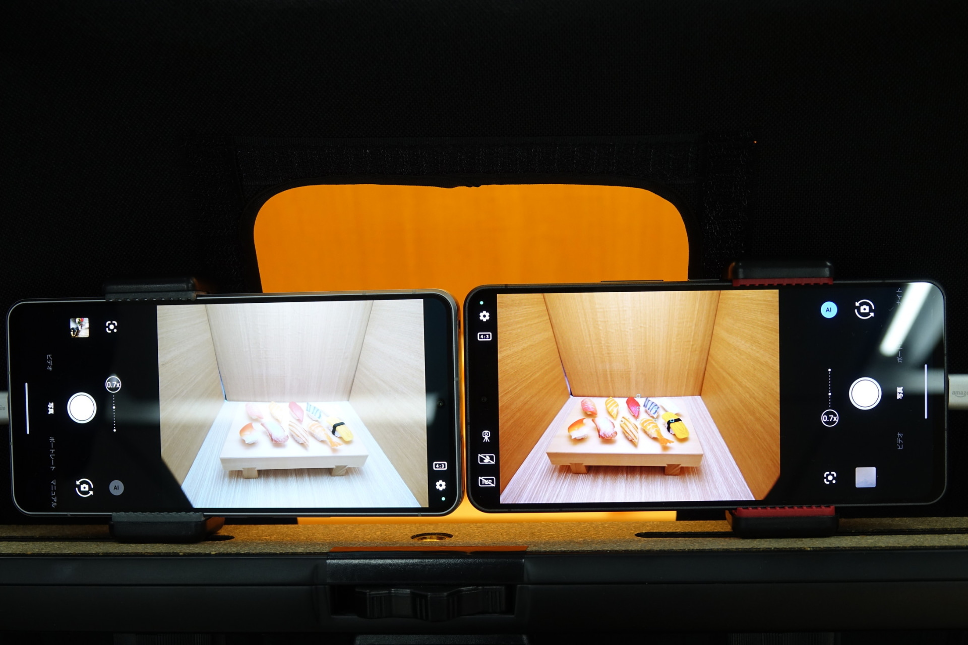 左＝AQUOS R7。右＝AQUOS R8 pro