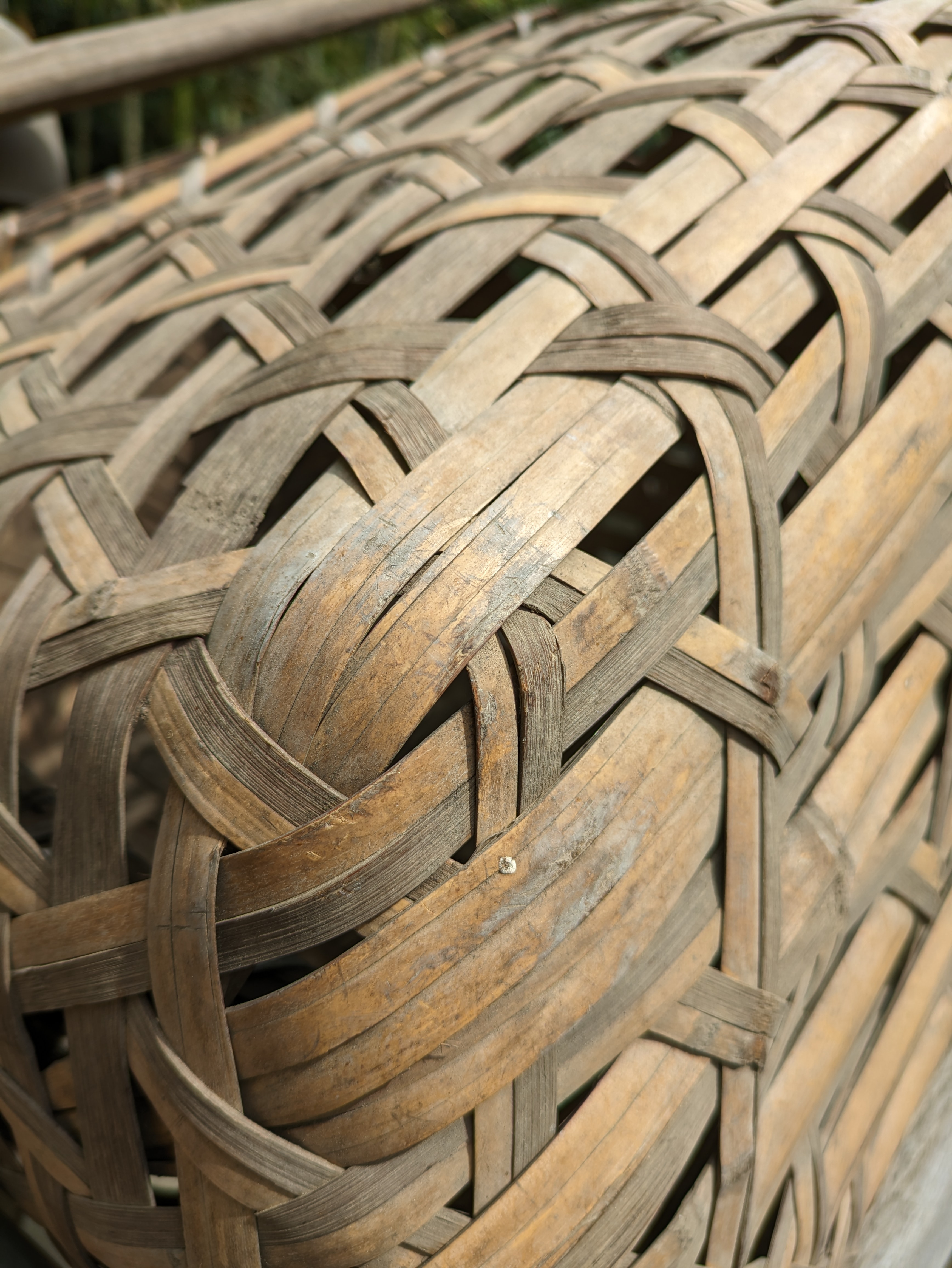 荷車に積まれていた籠に迫った。ピント面はとてもシャープで、背景も優しくボケてくれた。食べ物や小物の撮影でも「Pixel 7a」は大活躍するだろう