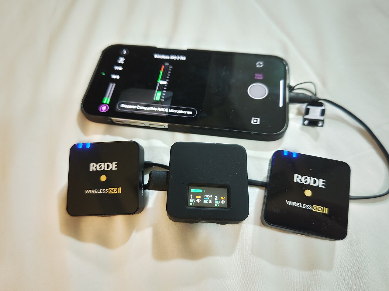 RODE製品の外部マイクにも対応している
