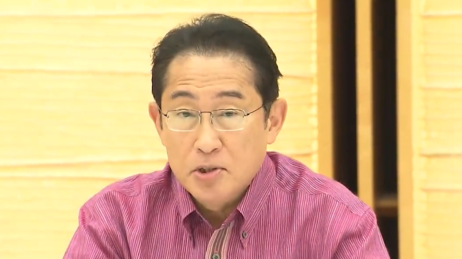 岸田総理（首相官邸の動画より、以下同）