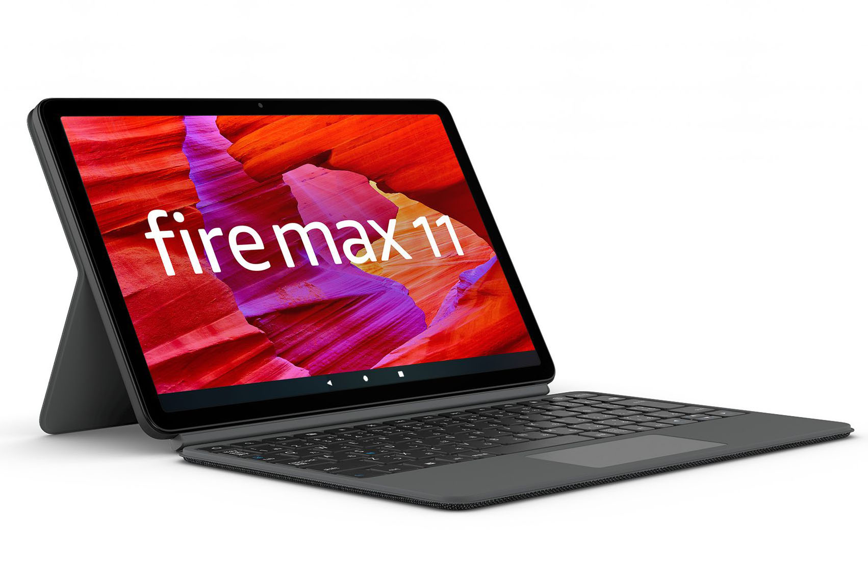 合体状態。キーボードだけ装着することもできるが、その場合はFire Max 11は自立しない。