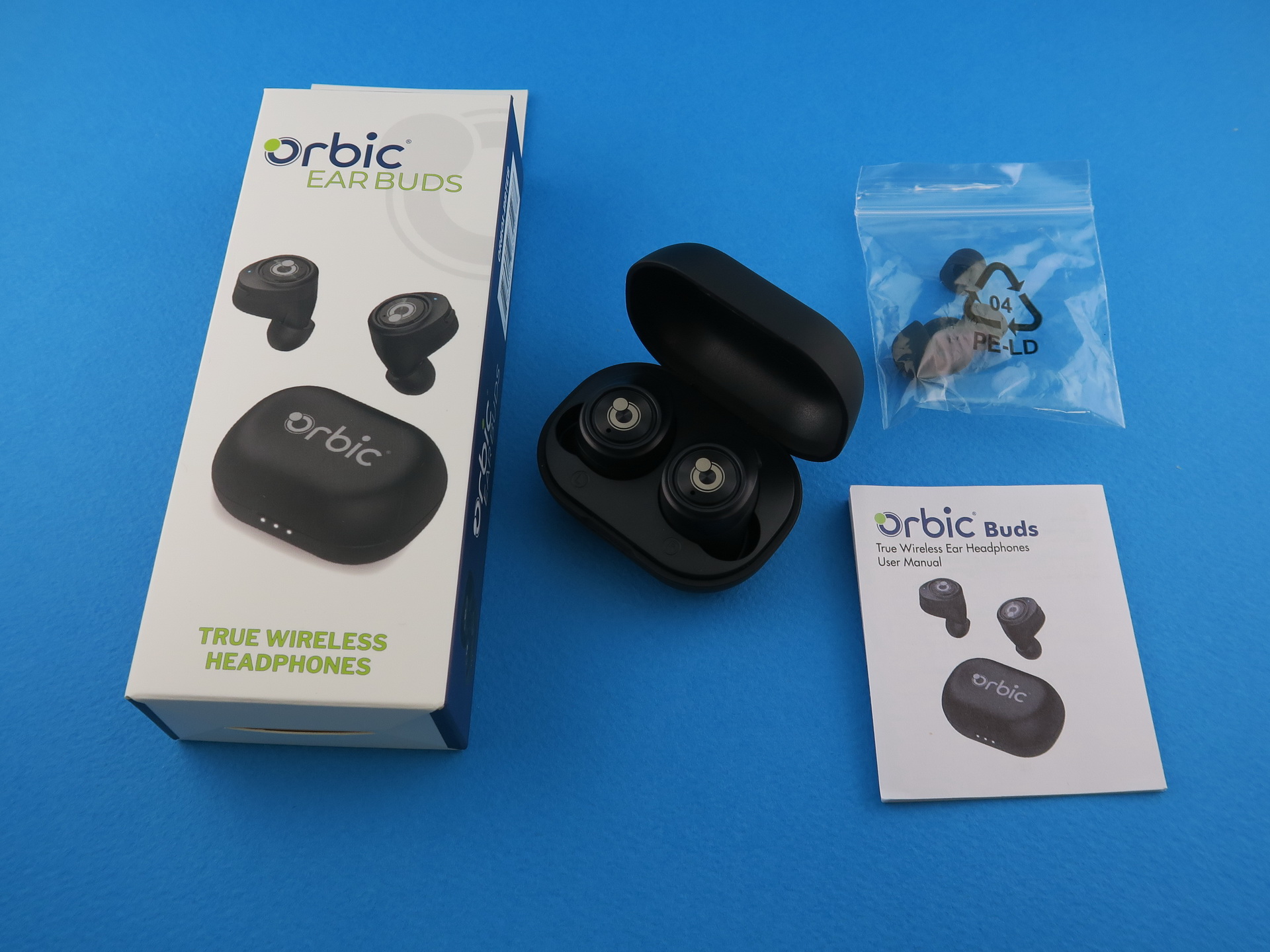 Orbic「EAR BUDS」、本体5.2g×2、チャージャー約28.2g、Bluetooth5.2対応、SBC/AAC対応、HFP/HSP/AVRCP/A2DP対応