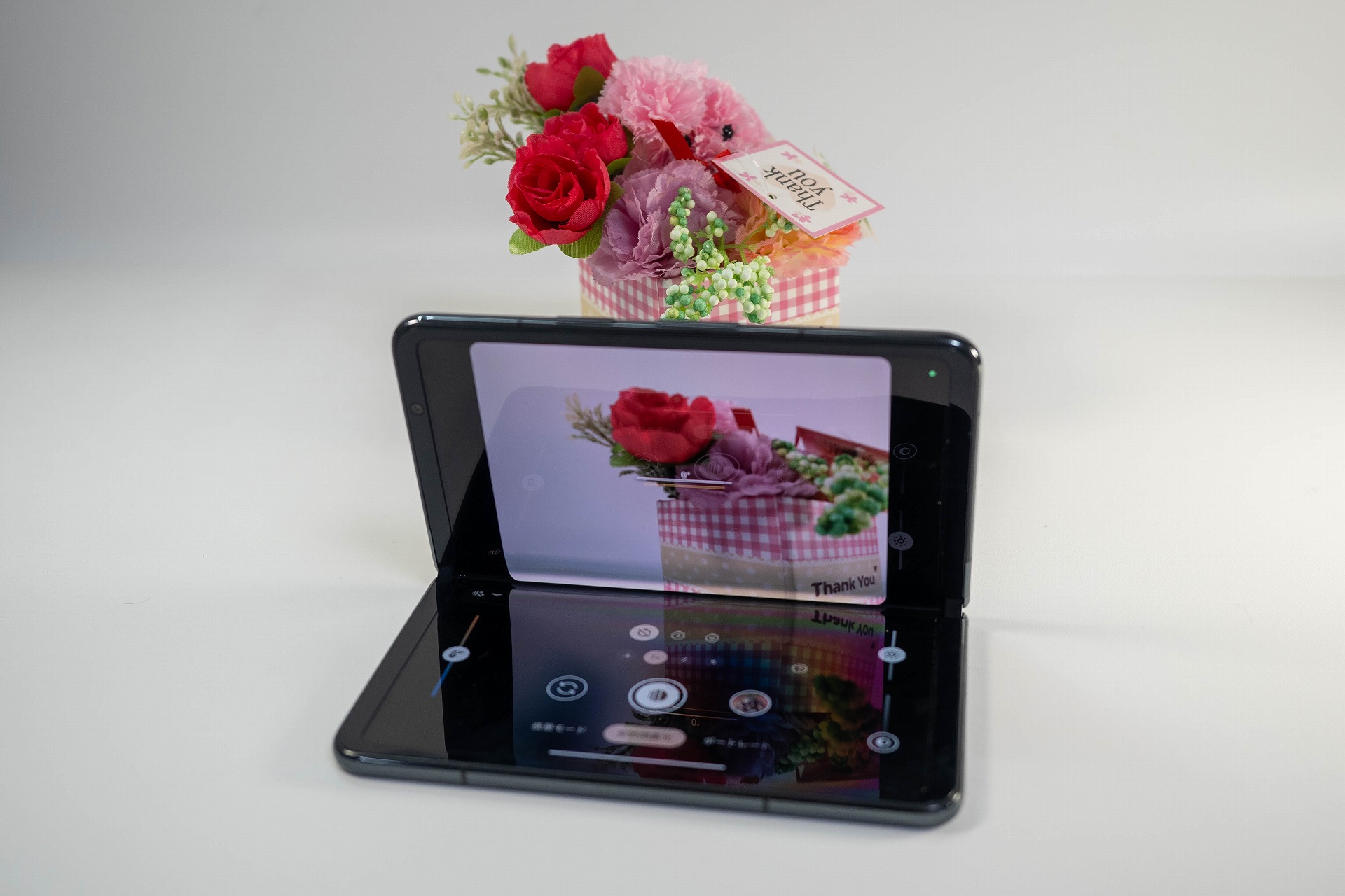 しっかりと固定して撮影できるのは便利