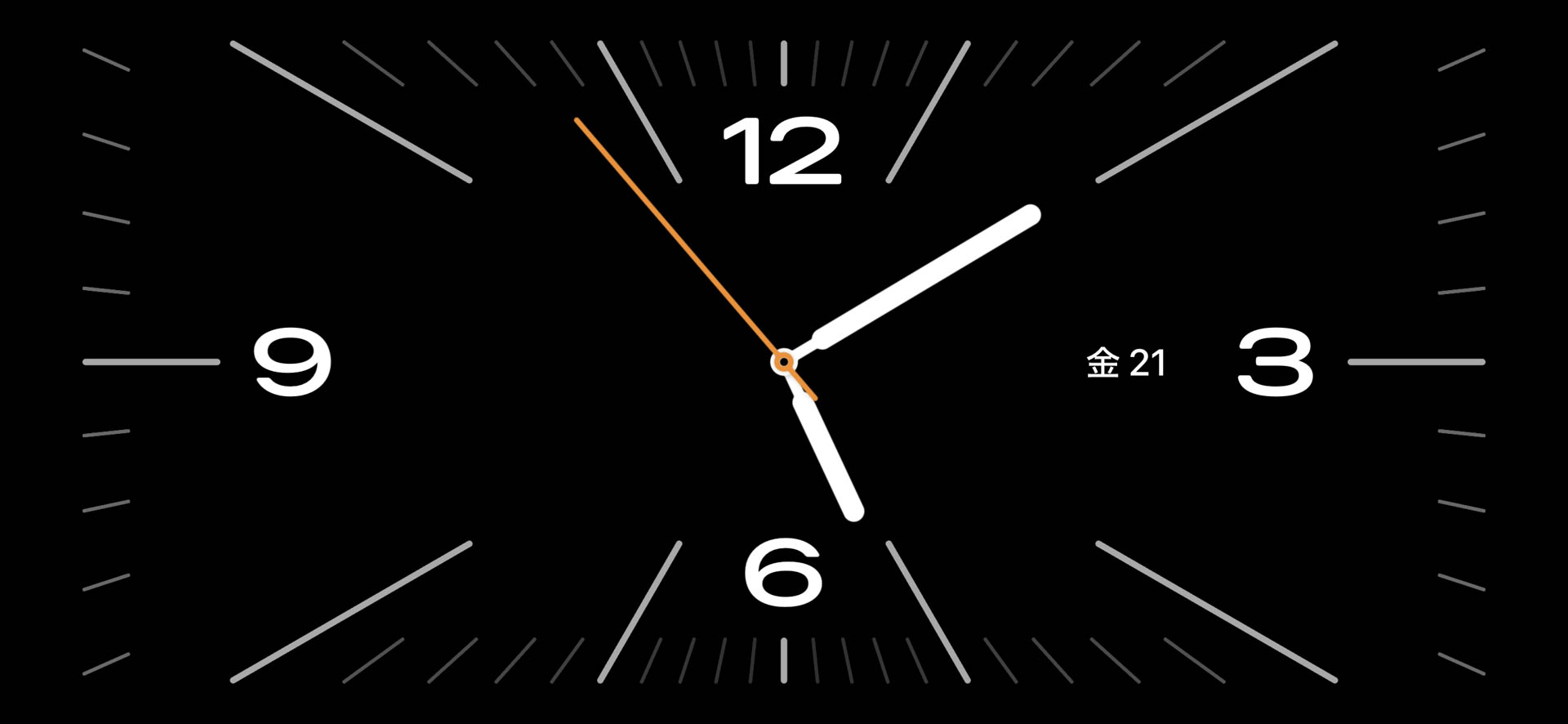「伝統的な目覚まし時計」ぽいスタンバイ画面