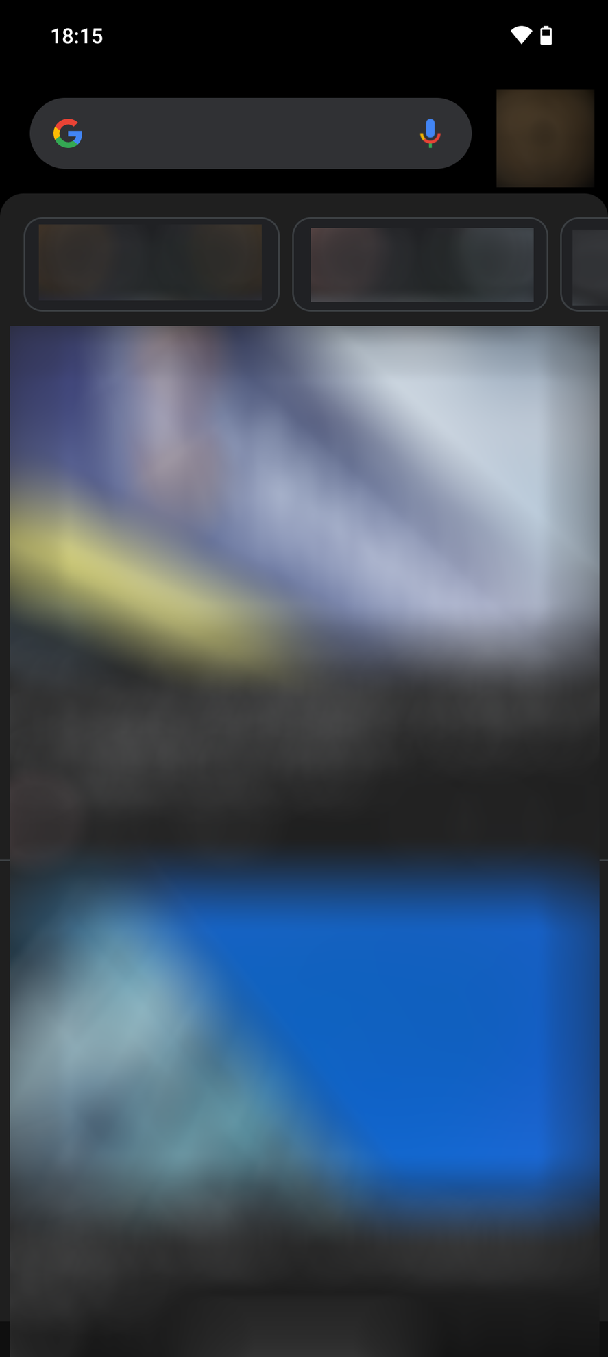 ホーム画面を右にスワイプしたら出現する「Discover」も変わらない