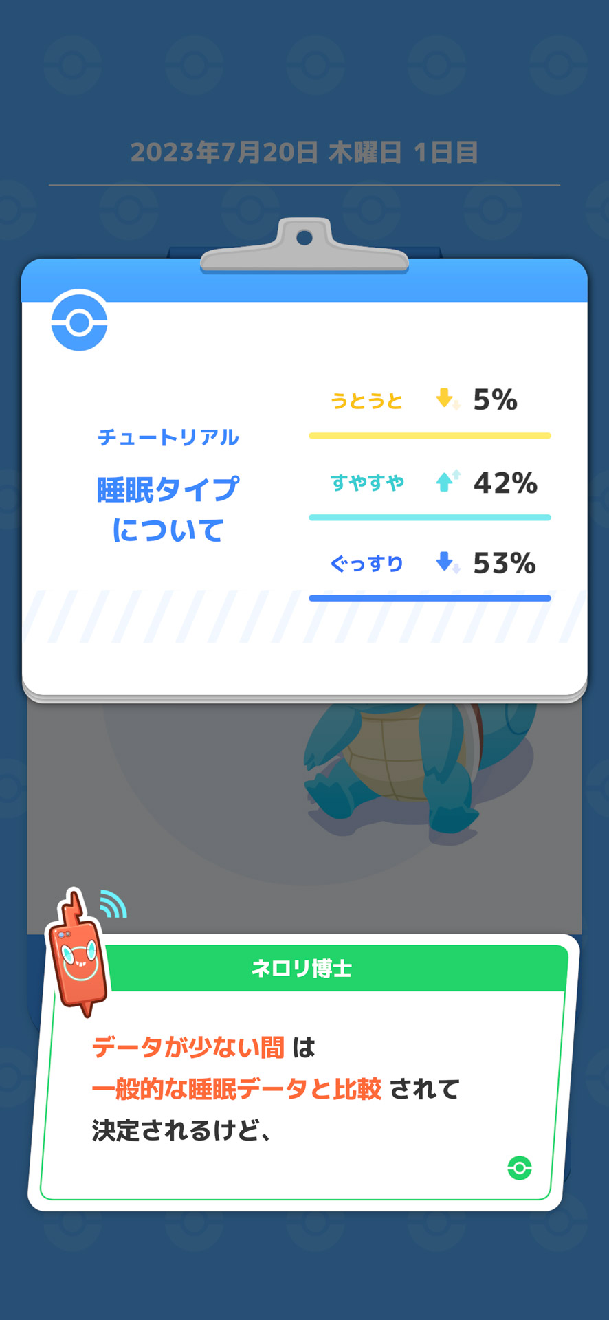 睡眠スコアや睡眠グラフ、睡眠のタイプなど、わかりやすい表現で把握できる