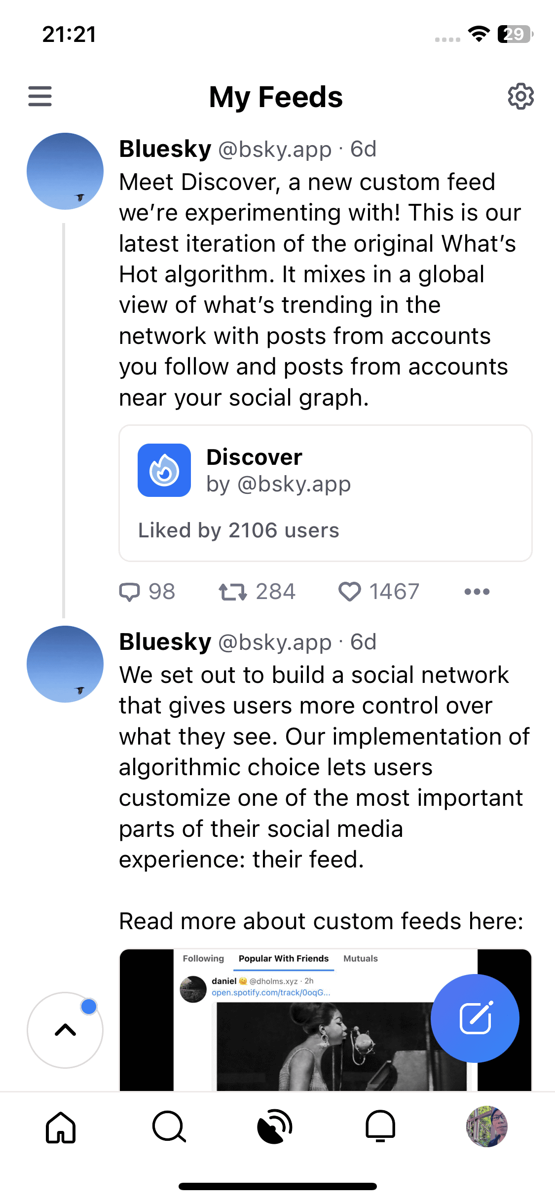 「Bluesky」は「Threads」より「X」に近いイメージだが、ユーザー数が少なくてちょっとさみしい印象