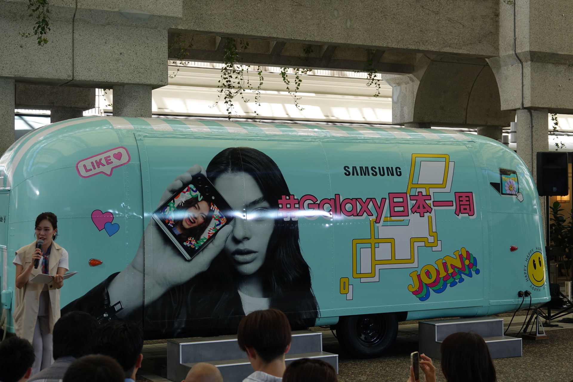 キャラバンカーでは、撮影スポットも設けられている