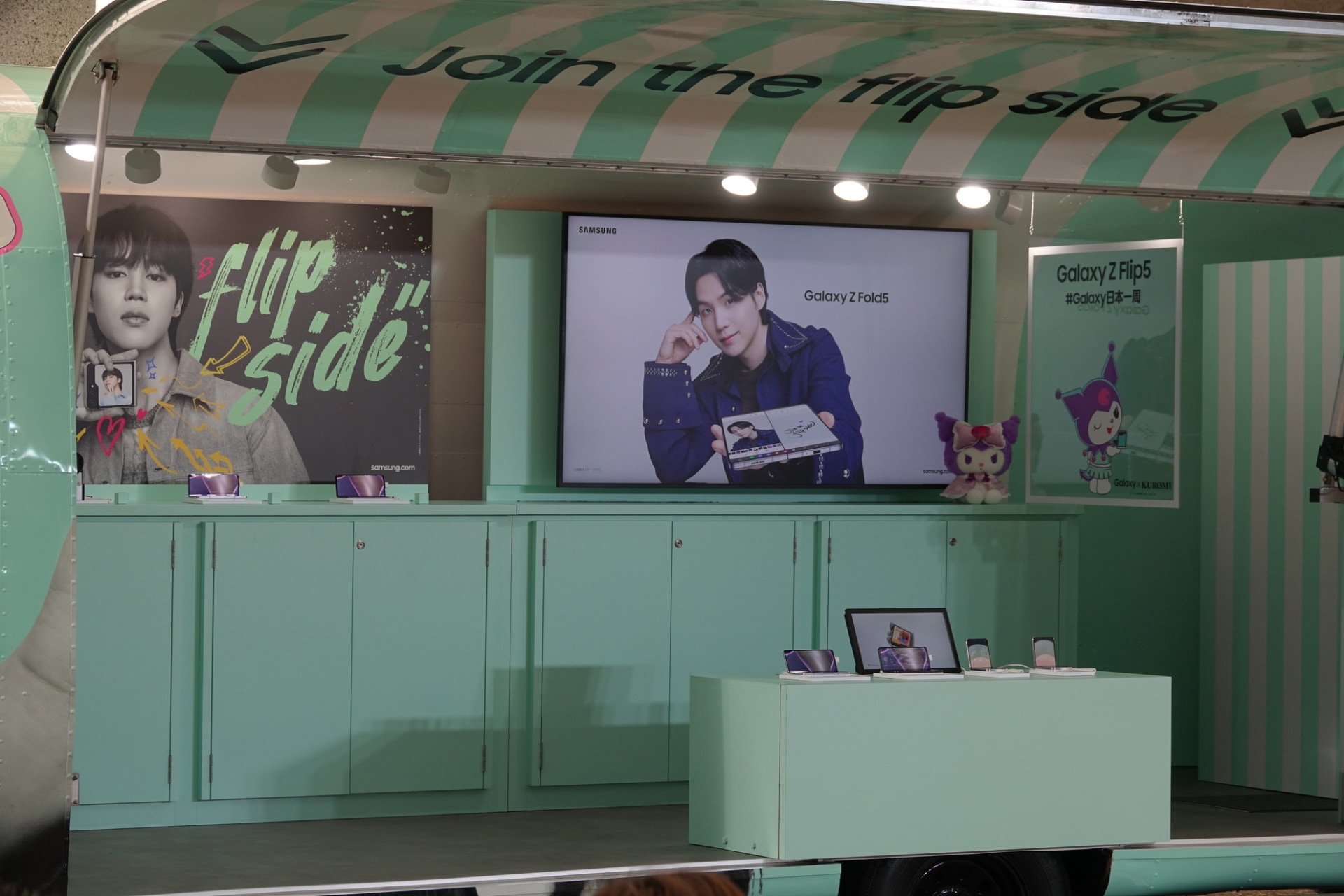 キャラバンカーでは、撮影スポットも設けられている