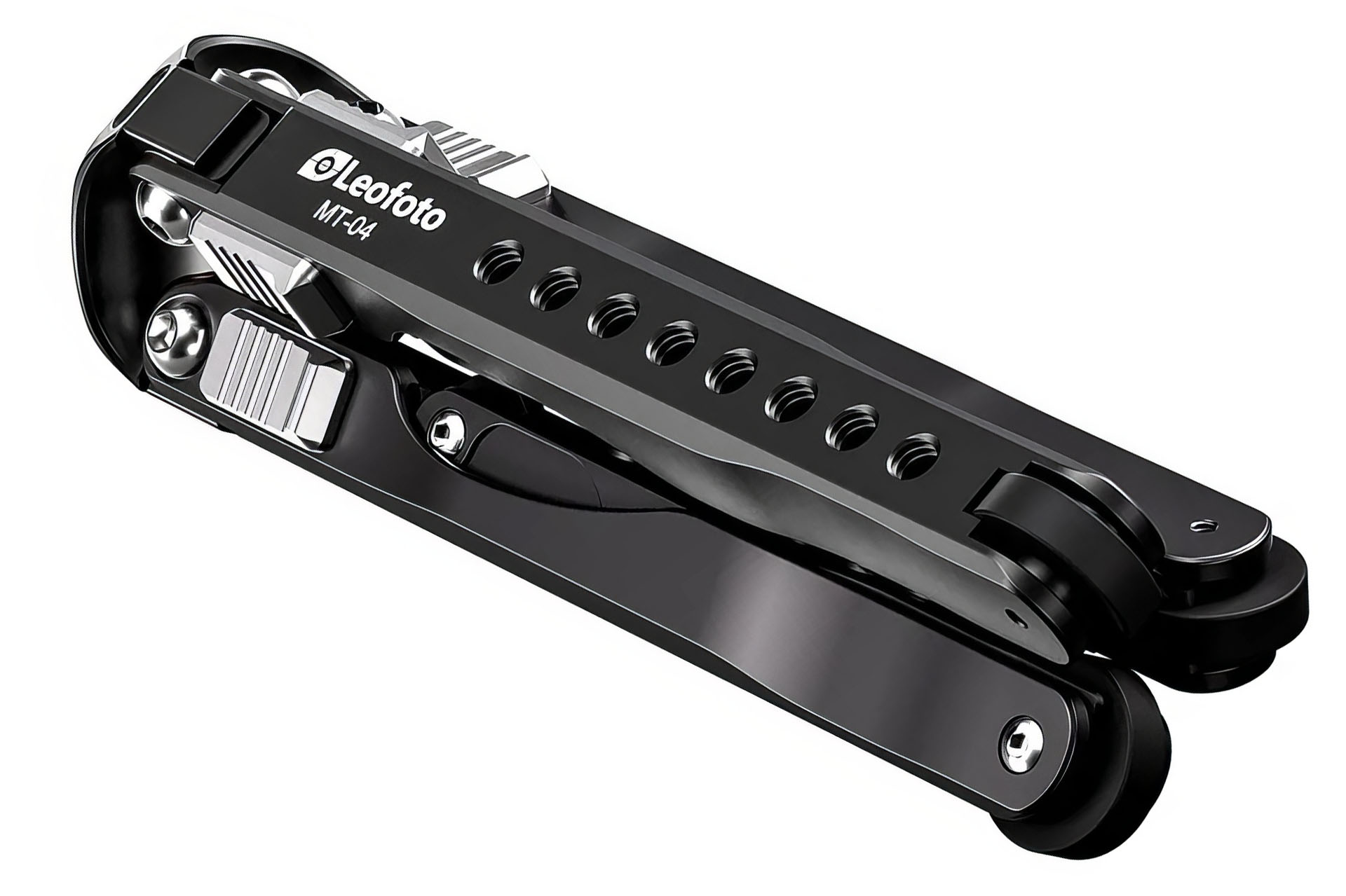 Leofoto「MT-04」。収納時の長さは170mmで重さは315g。メーカー価格は1万9800円。