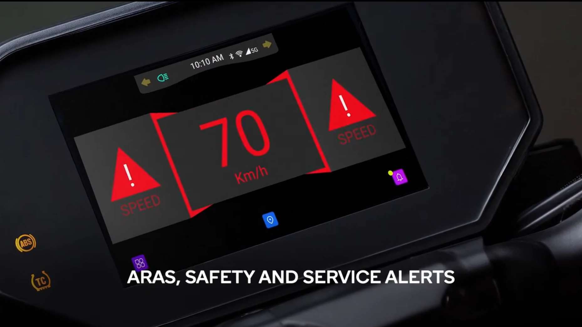 制限速度超過のアラート