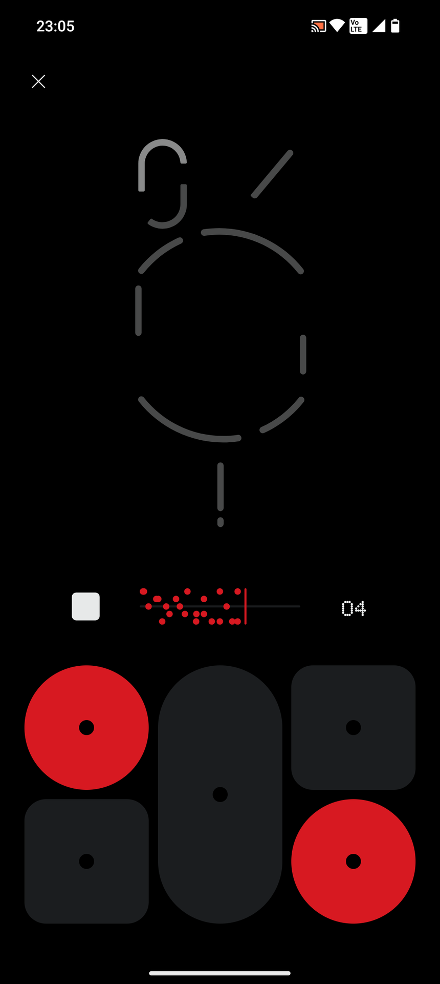赤い録音ボタンを押すと録音スタート