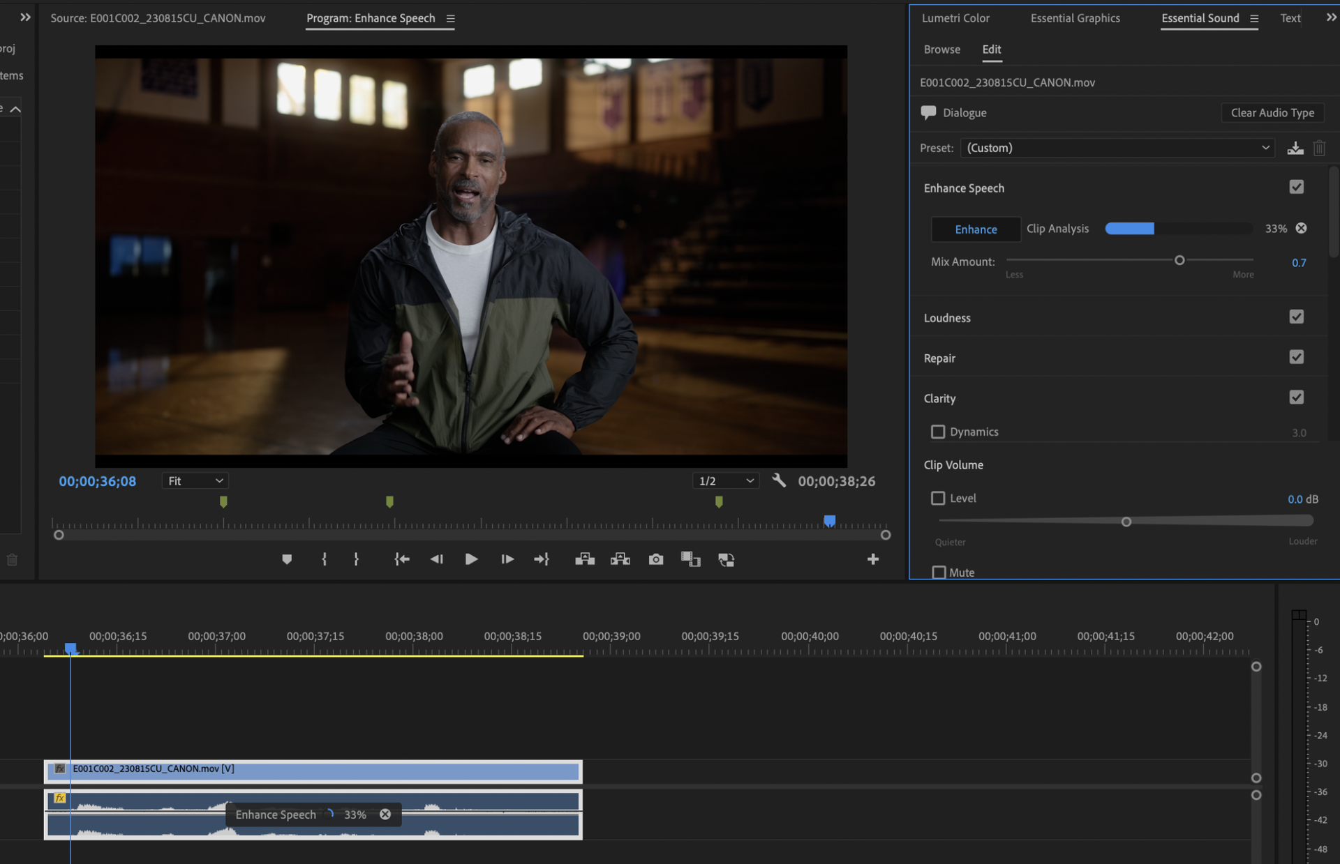 会話中のノイズ除去機能イメージ