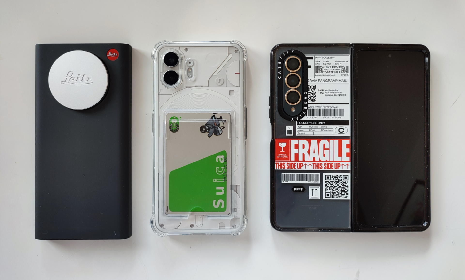 実現スタイルはNothing Phone (2)だけ違うが日常使いの3台のスマホは全てSuicaに対応した