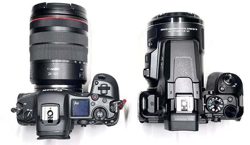 どちらも嵩張る。バックパックのショルダーハーネスに装着すればサイクリングにも……なんてコトは思いつかない程度に嵩張る。