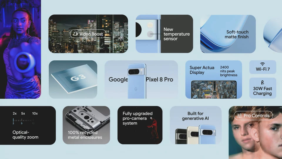 Google Pixel 8 Pro（GoogleWatchをオマケ！） auから「Pixel 8/8Pro」と「Pixel Watch 2」、10月12日発売 - ケータイ