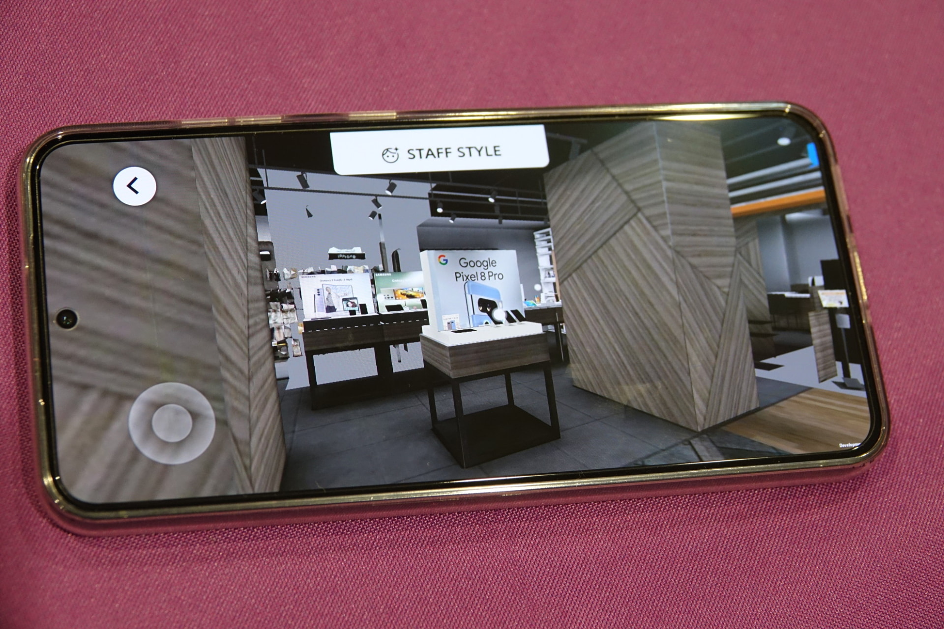 au Style店内が再現されている