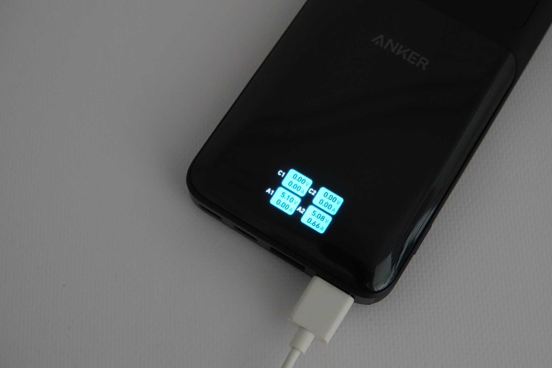 ポートごとの電圧と電流