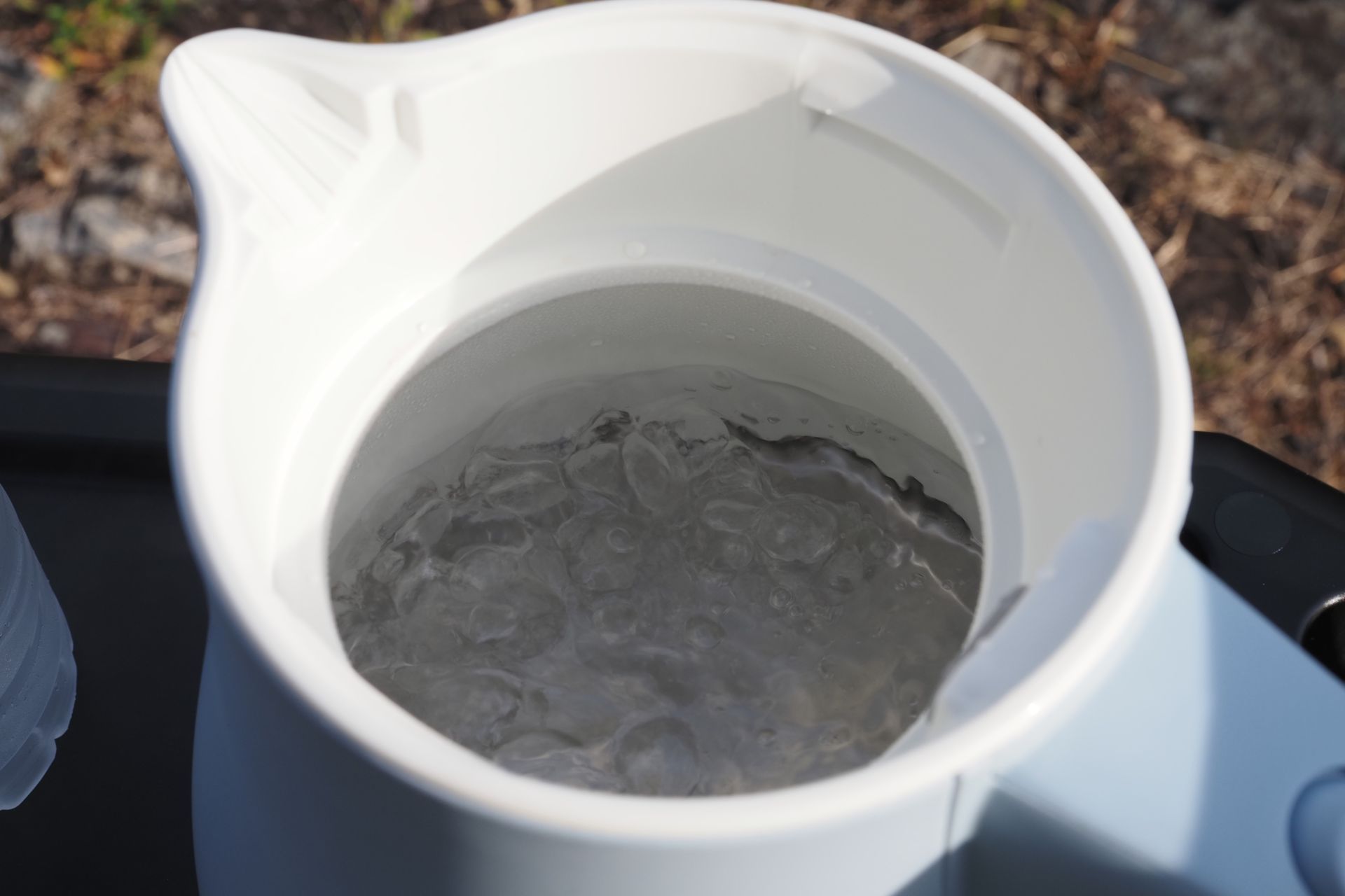 電気ケトルでお湯がすぐに沸いた！