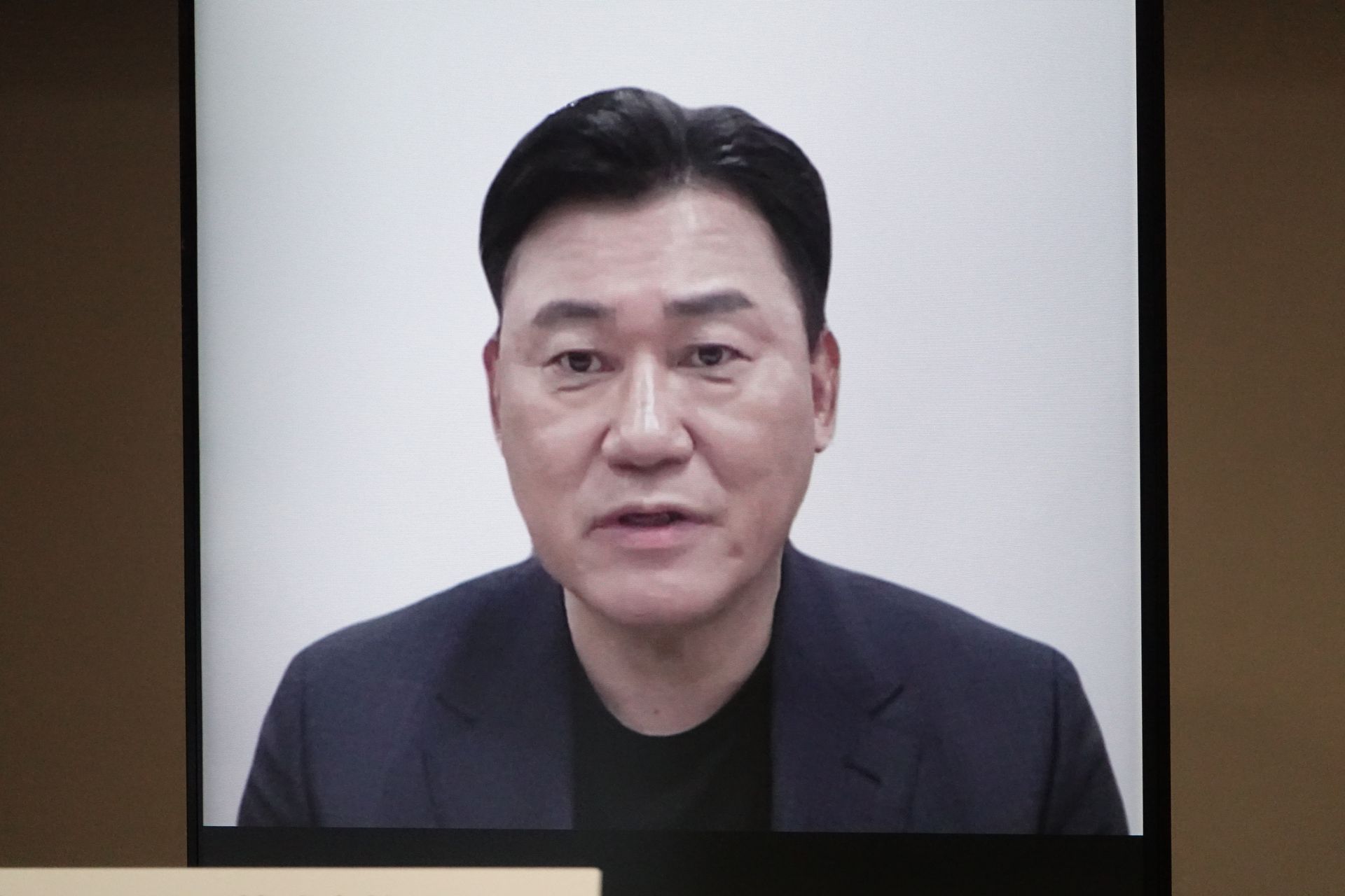 三木谷会長はオンラインでの登壇だった