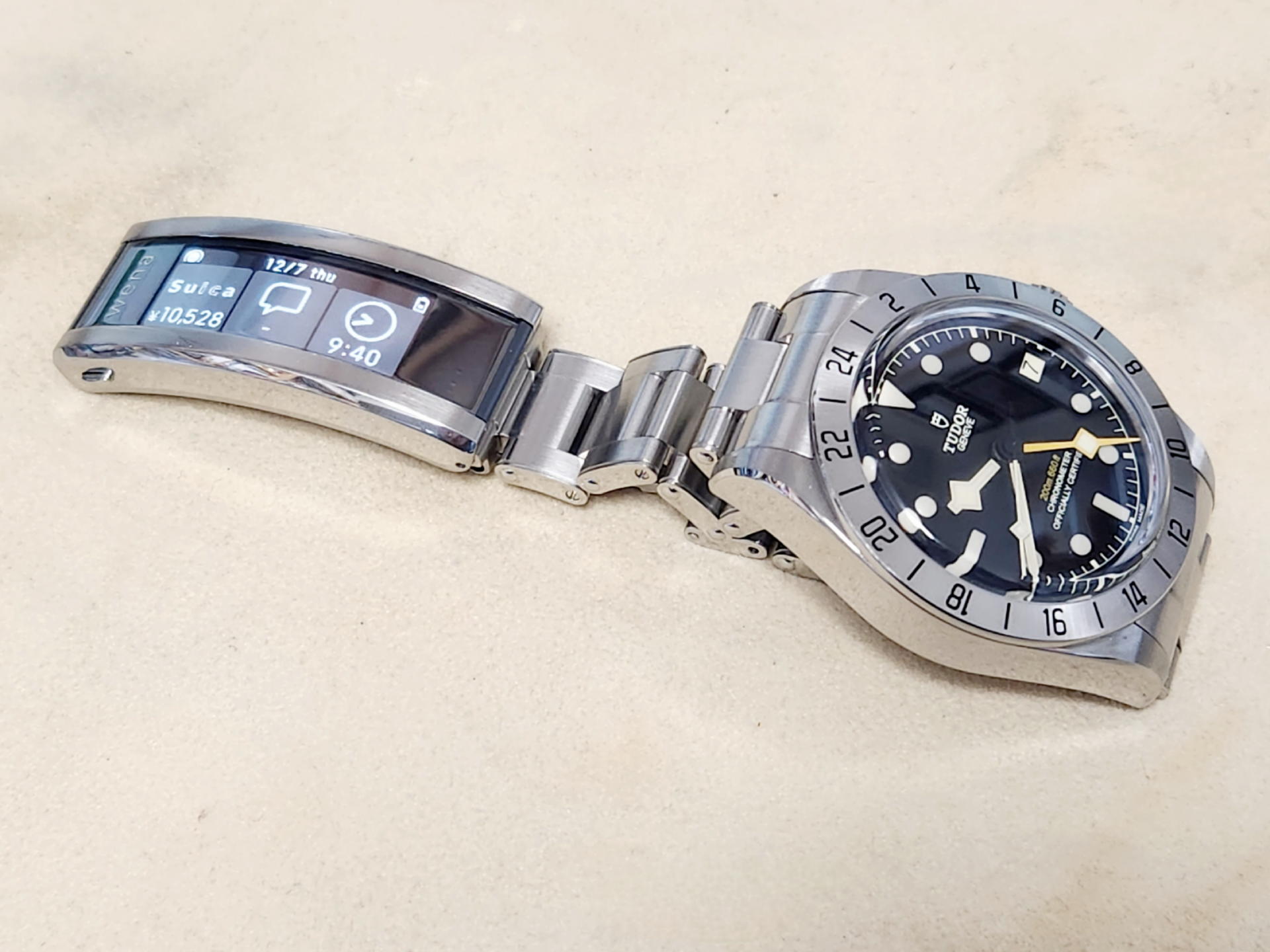 Black Bay Proにロレックス3連ブレス用のwena 3を取り付けた