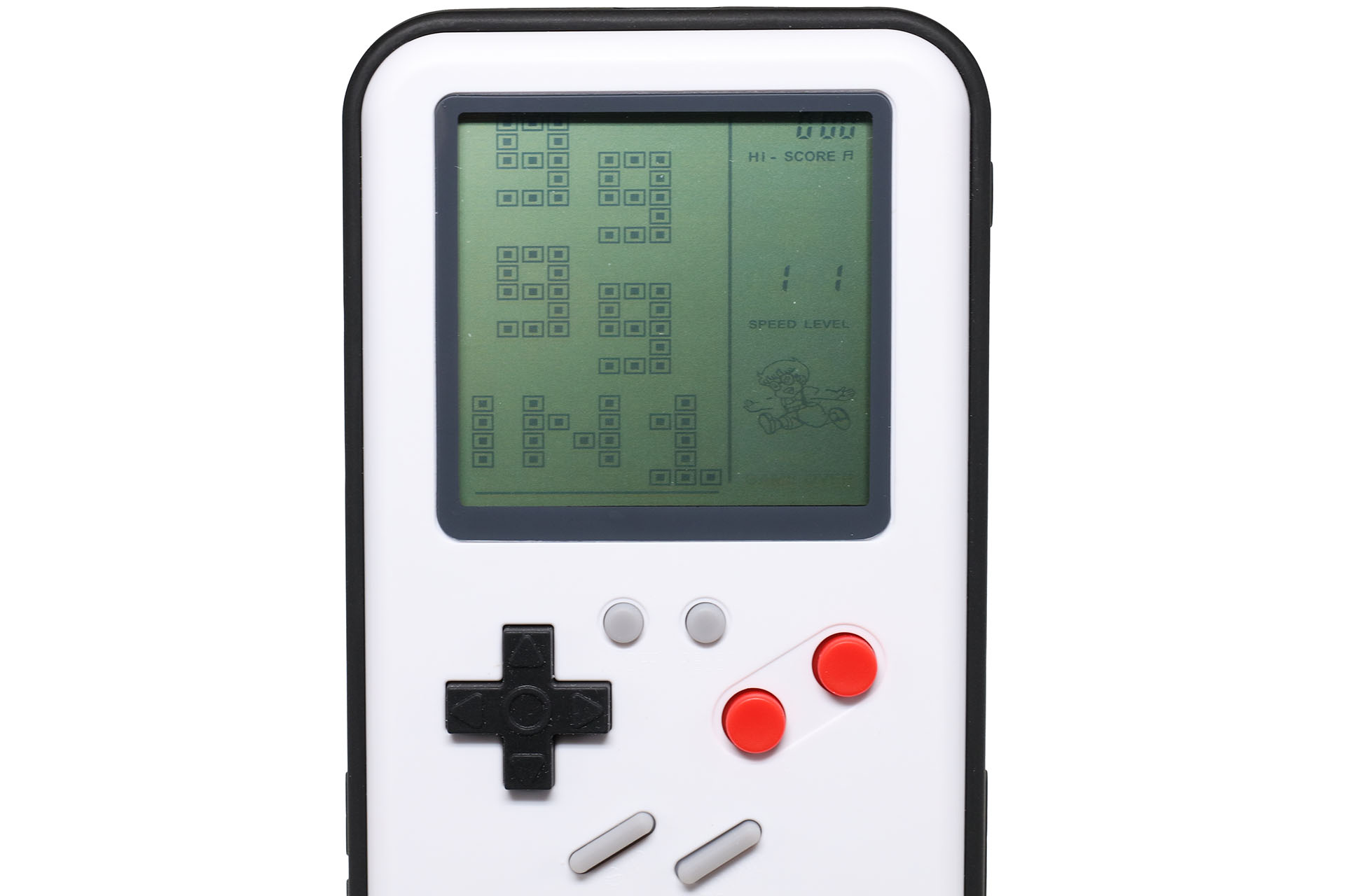 こんな表示がなされる。「99in1」というゲームタイトルらしく、たぶん99種類のゲームが遊べるのだと思う。一応、ゲーム選択（十字キーの上下）では1〜99まで数字が変えられてゲームが選べる。ただショップ側では26種類としている。実際に何種類のゲームが遊べるのかは、めんどくさーい！　ので検証していない。……あと画面右下のキャラクターってDr.スランプのアラレちゃんっすよねぇ……ドットが粗過ぎて訴えられなさそーだが。