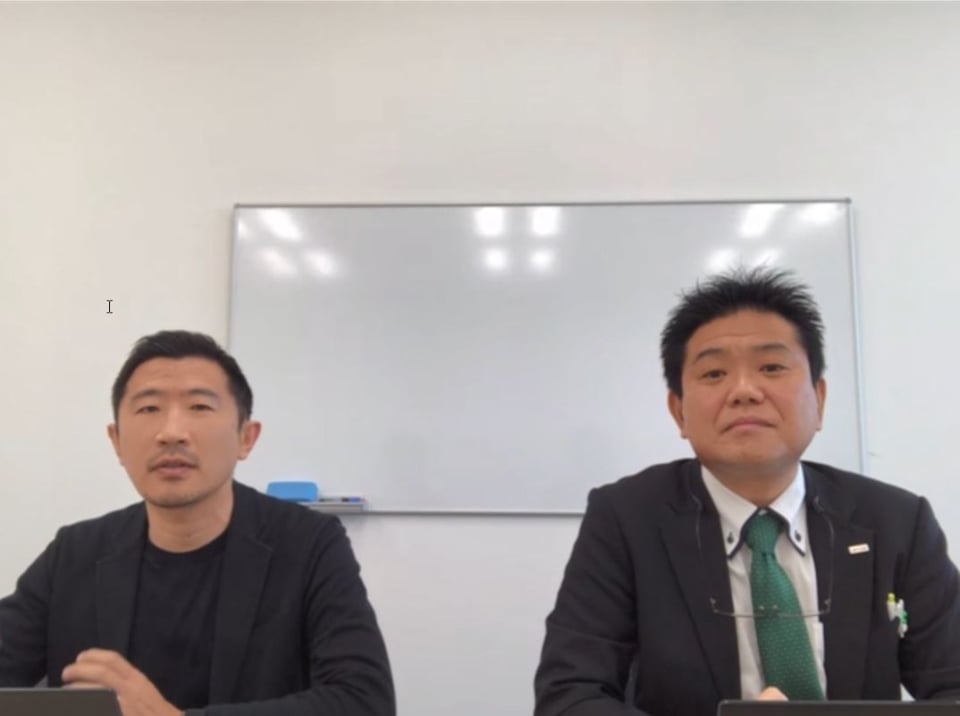 左＝オプテージ 田村氏。右＝同 福留氏