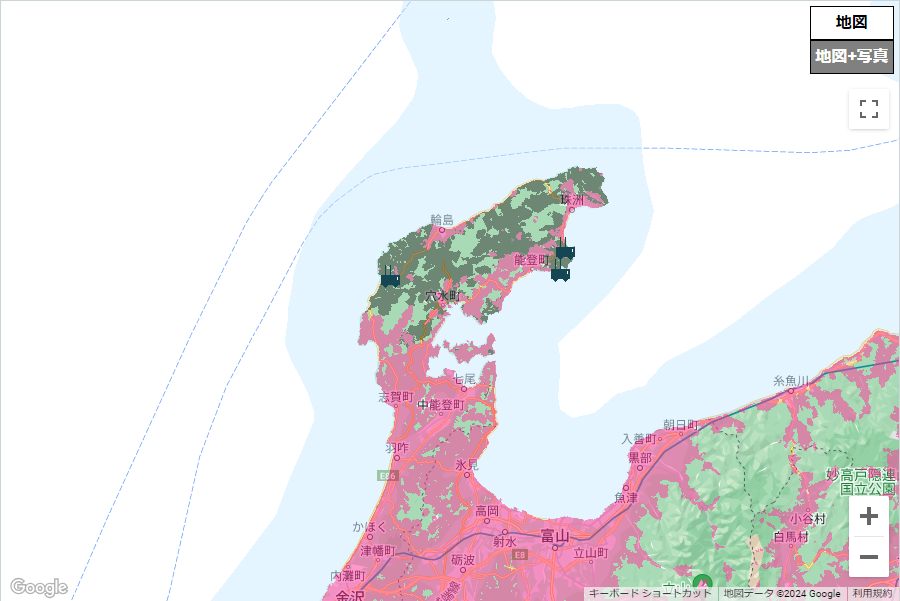 NTTドコモの復旧エリアマップ（5日17時ごろのもの）