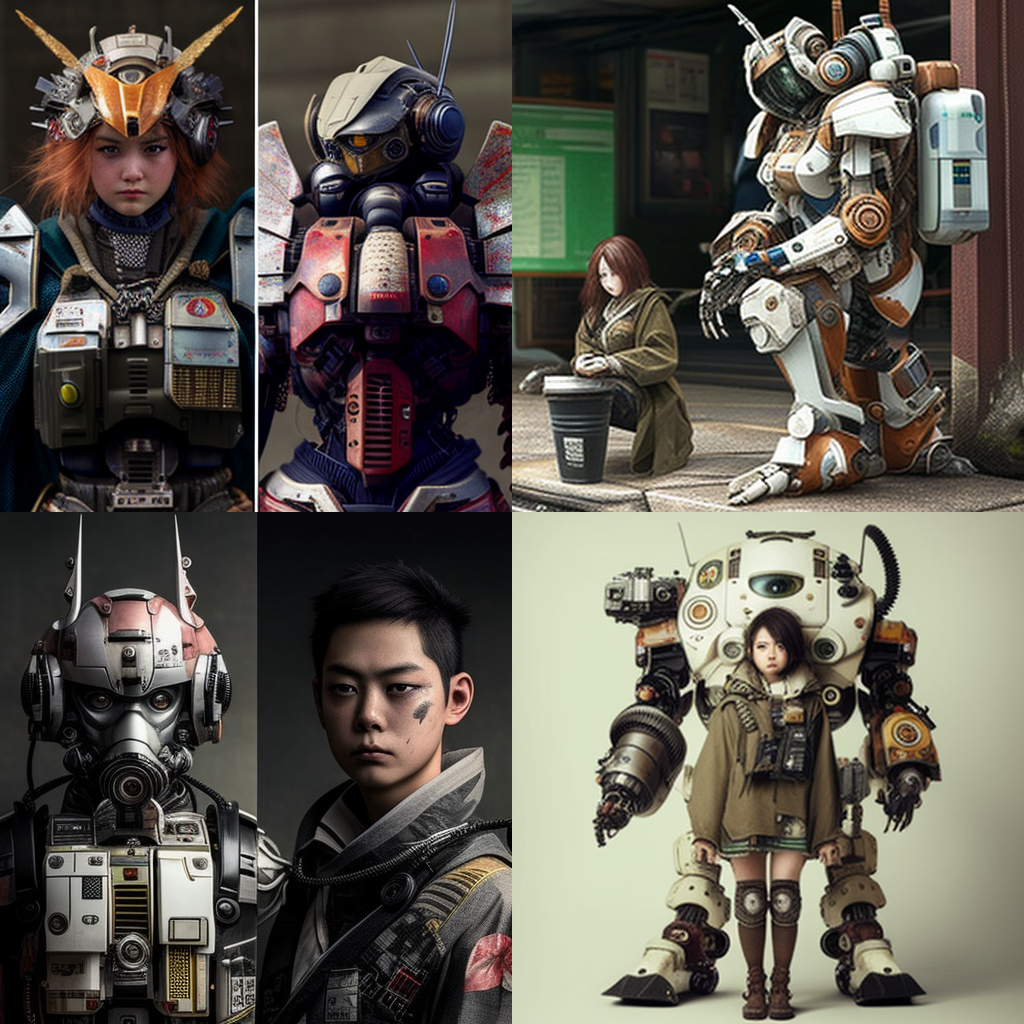 Midjourney V4による生成。2022年11月ごろのバージョンだ。わりと「アリ」だと思う。世界観が独特という感じもして悪くない。